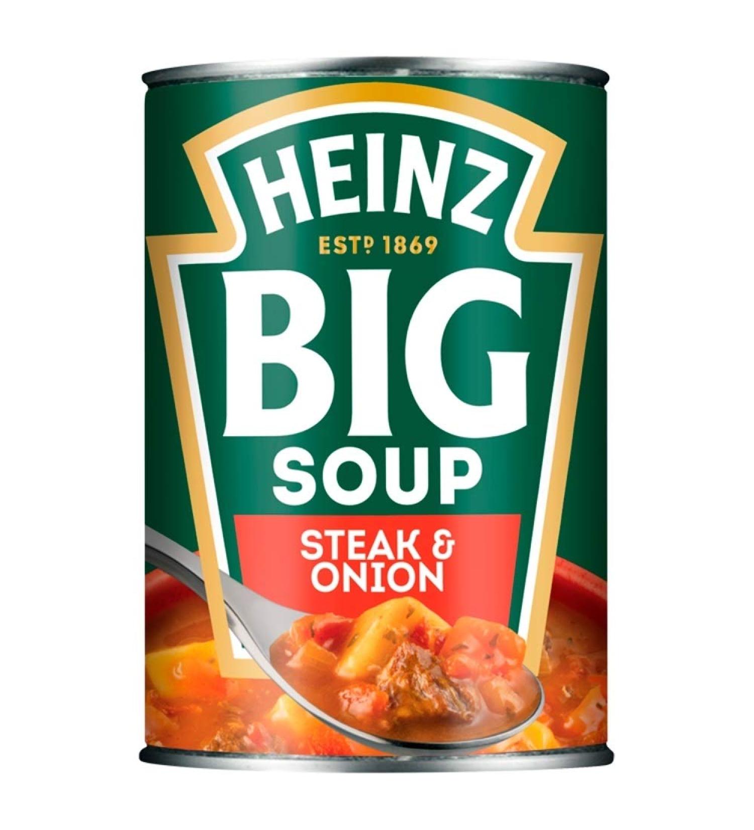 Heinz Soup Mighty Steak & Onion 400g - Delicious and Satisfying Soup - Buy Online on SooperMarket.com
