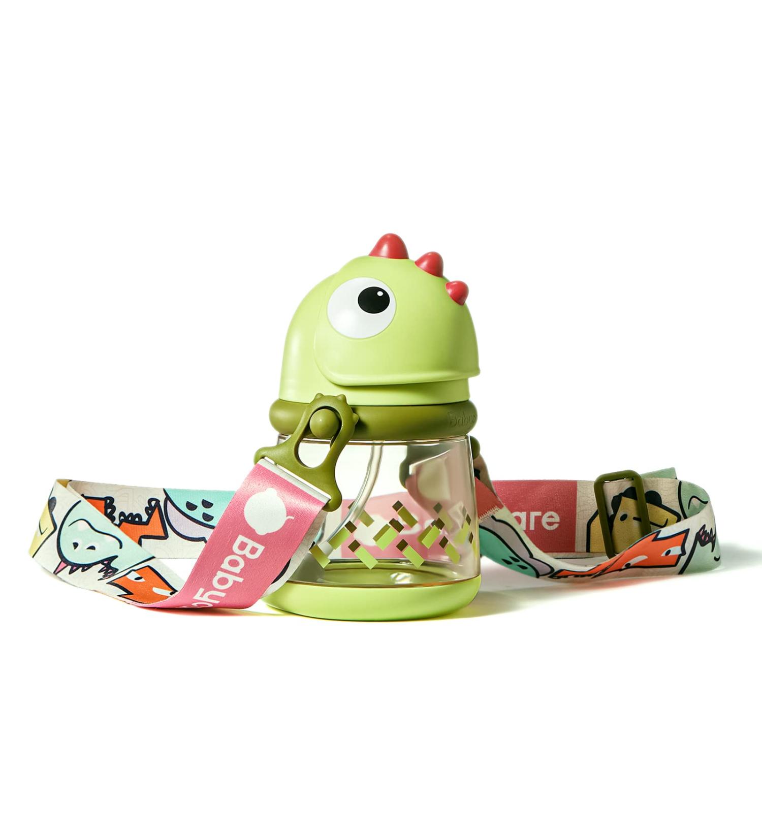 BC Babycare No Spill Straw Sippy Cup for Baby 1+ Year Old - Transition Weighted with Strap - 10oz Green - 1 Count - Buy Online on SooperMarket.com