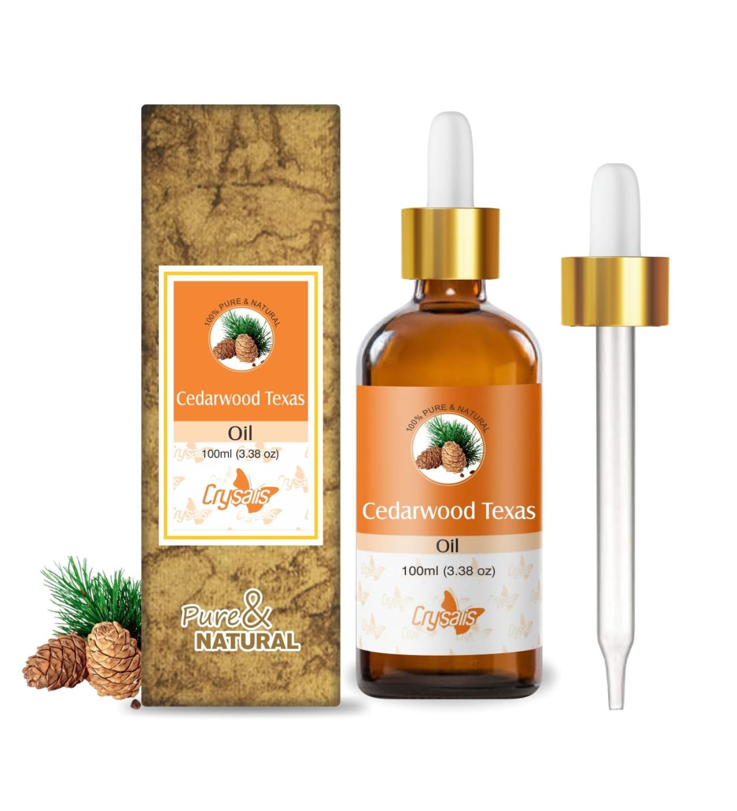 Crysalis Cedarwood Texas (Juniperus Mexicana) Oil | Pure & Natural Essential Oil for Hair Care Aroma & Diffuser - 100ml/3.38fl oz 100 ml (Pack of 1)