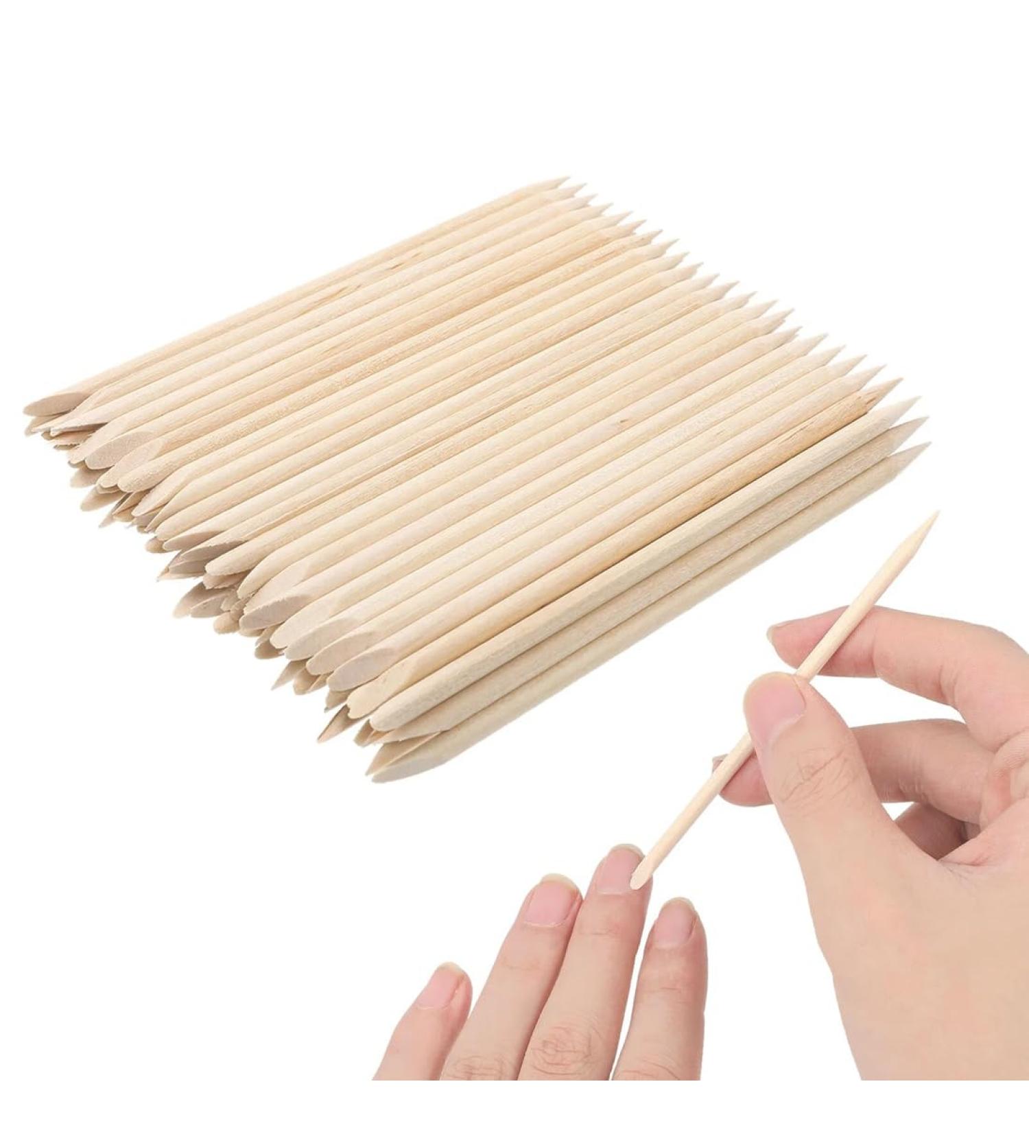 GnHG Rose Wooden Stick Manicure - 100 Pack Orange Wood Nail Shatings for Cuticle Care & Decoration Application - Buy Online on SooperMarket.com