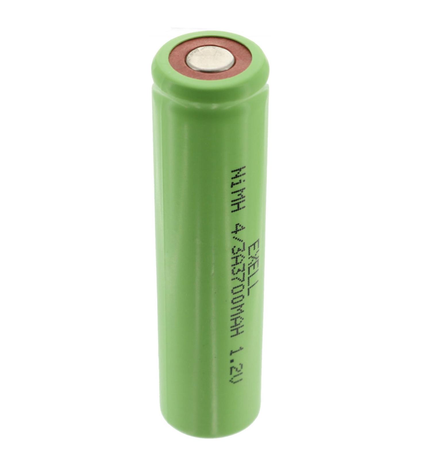 Exell 1.2V 4/3A 4200mAh NIMH Rechargeable Flat Top Battery for use with high power static applications (Telecoms UPS and Smart grid) radio controlled devices electric tools electric mopeds