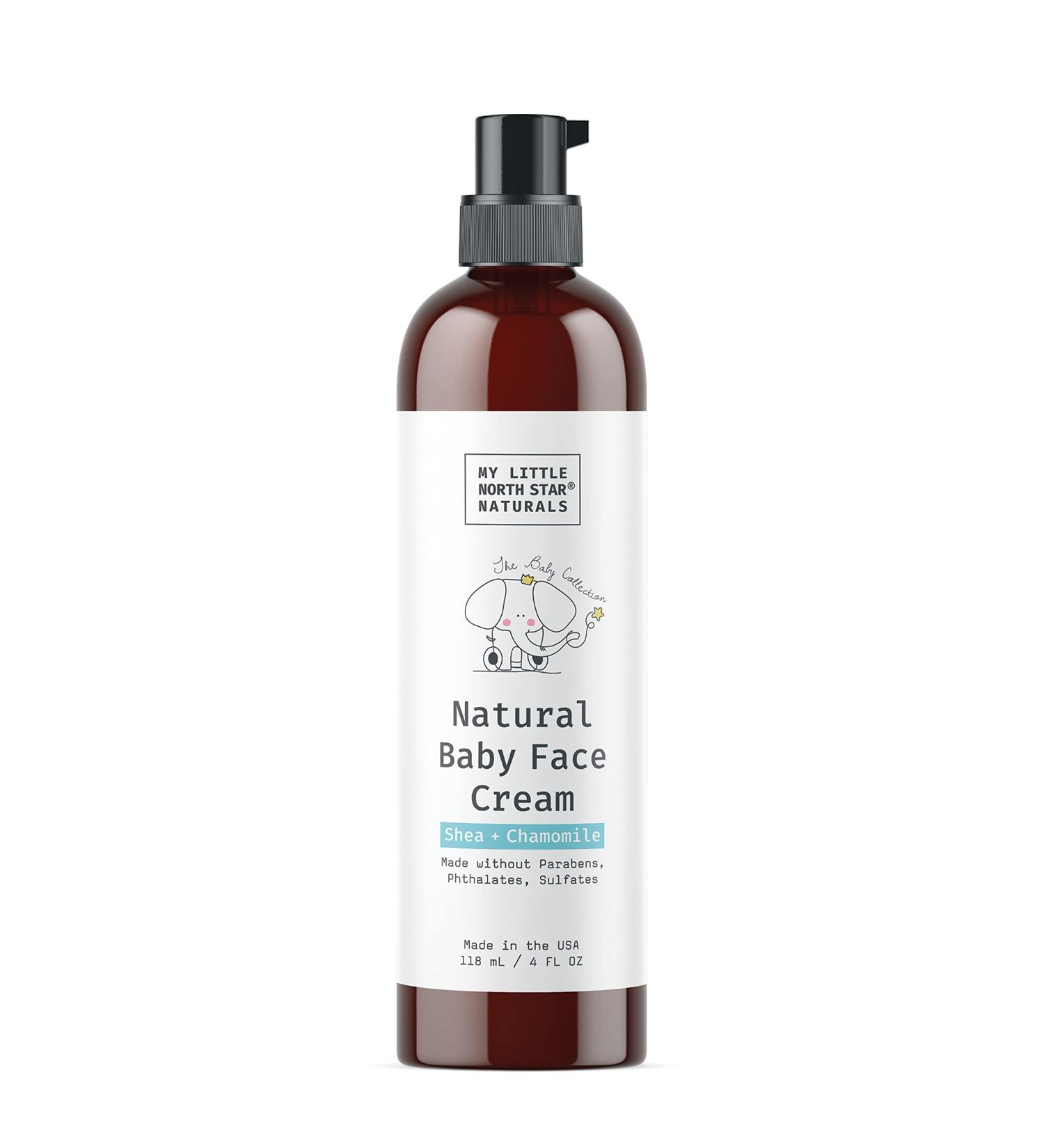 Baby Face Cream - Calming Chamomile & Vitamin E - Organic Shea Lotion for Sensitive Skin - Hypoallergenic Sulfate-Free - 4oz - Made in USA - Buy Online on SooperMarket.com