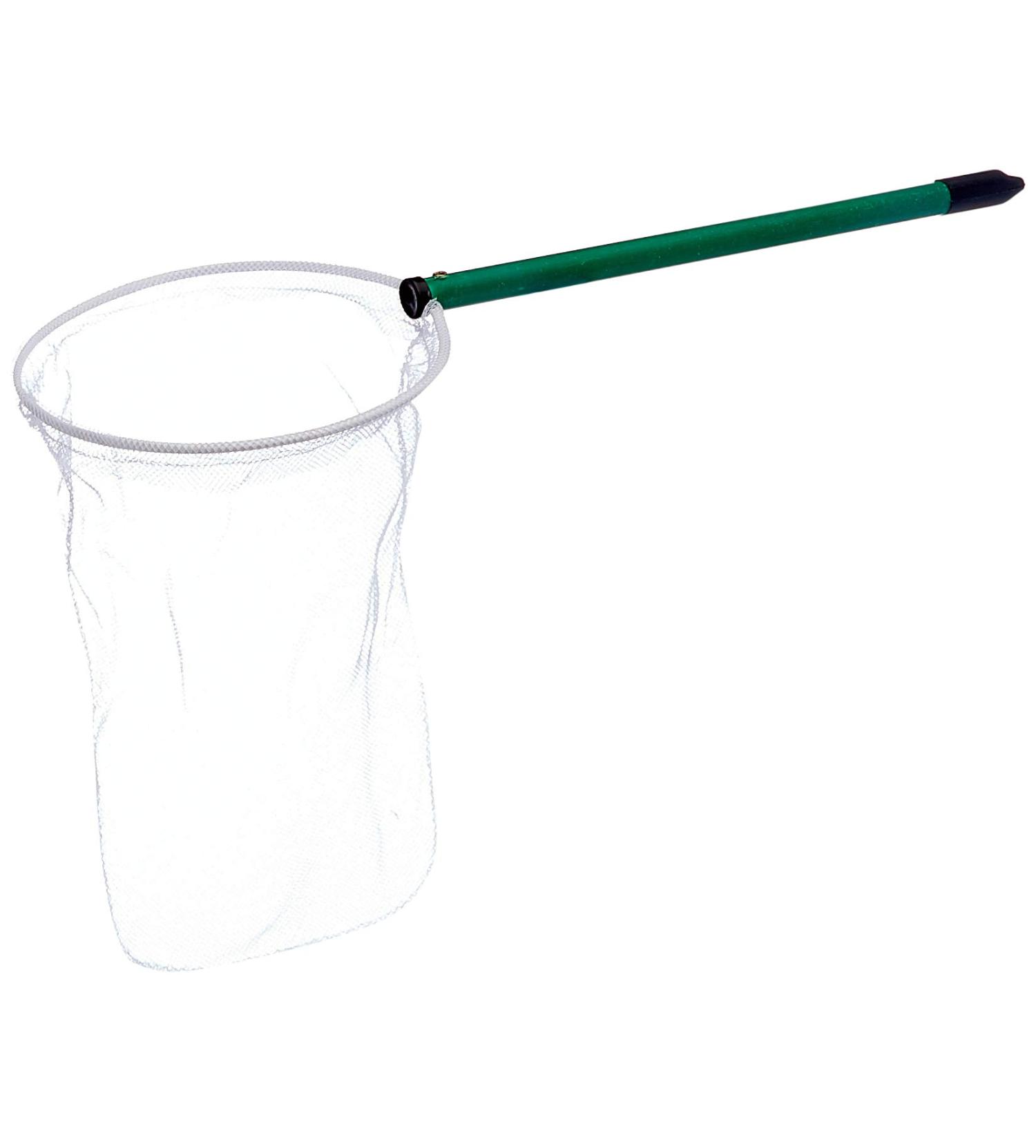 Nobby Bird fishing net tulle No. 2 handle 30 cm tulle head 18 cm x 36 cm green black white - Buy Online on SooperMarket.com