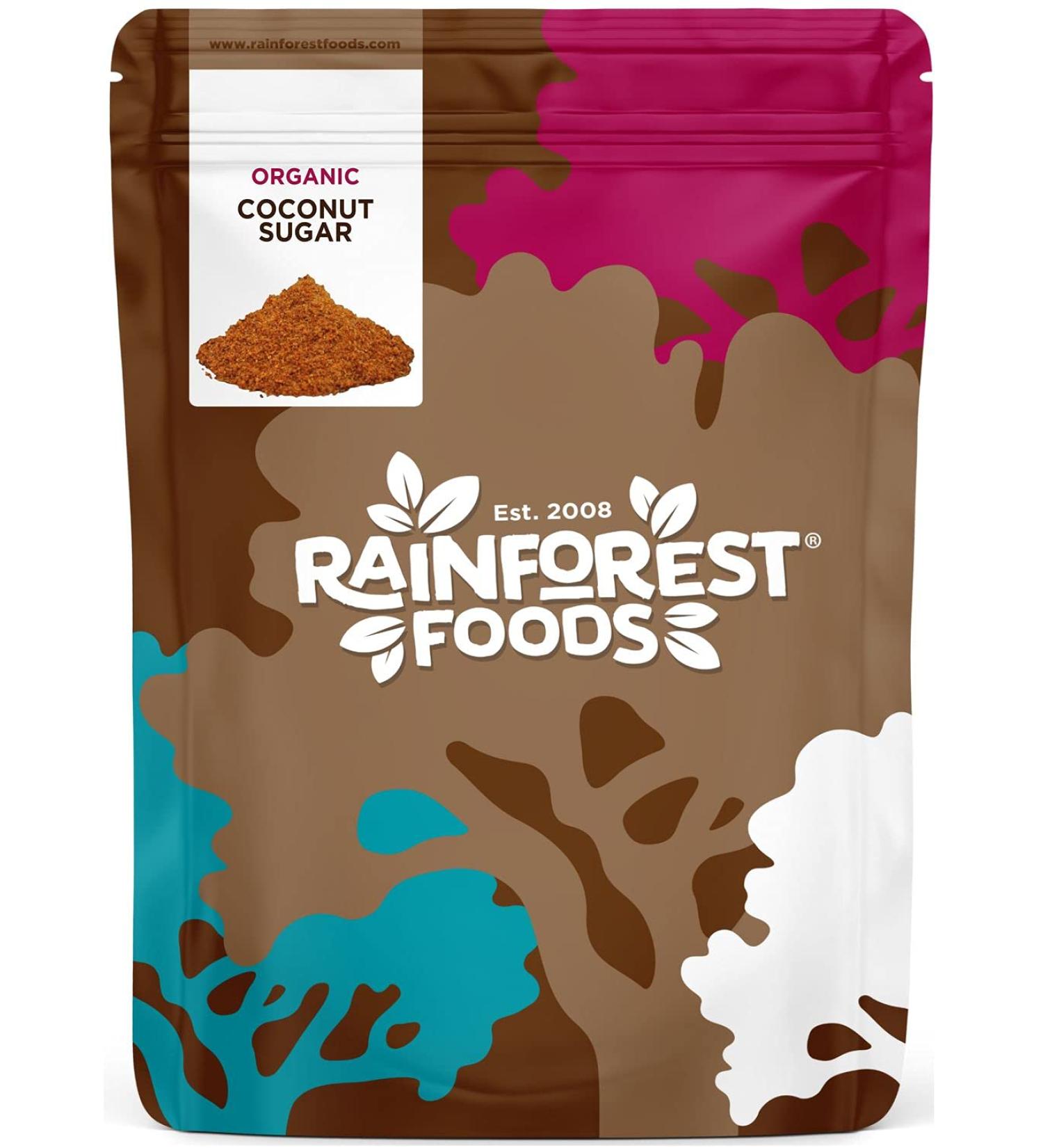 Rainforest Foods Organic Coconut Sugar 900g - Pack of 1 | Natural Sweetener for Baking & Cooking - Buy Online on SooperMarket.com