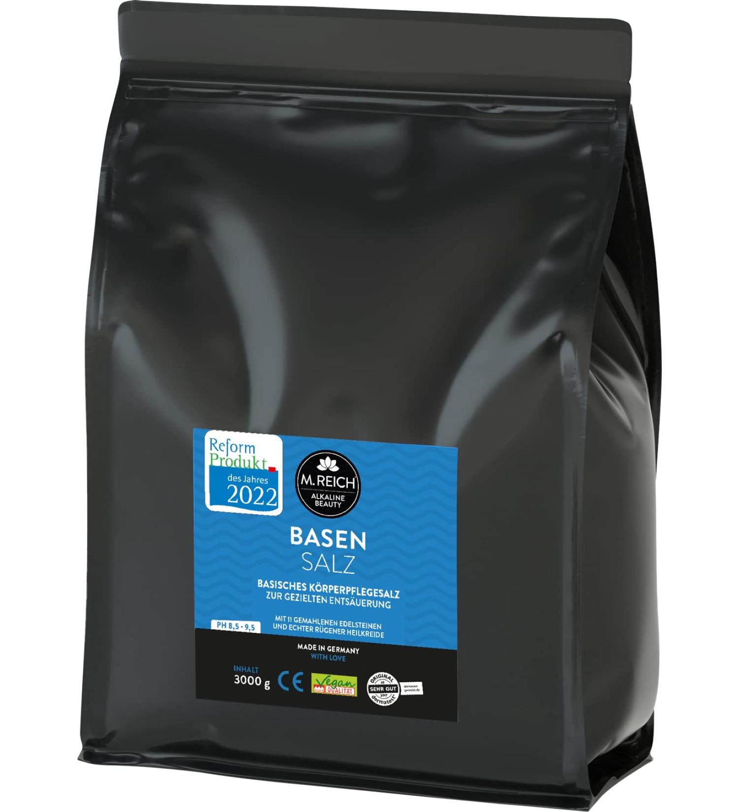 M.Reich Basensalt 3000g - Targeted Deacidification Medical Product with R gener Healing Earth & Gemstone Powder - Ideal for Foot & Full Baths | International Shipping - Buy Online on SooperMarket.com