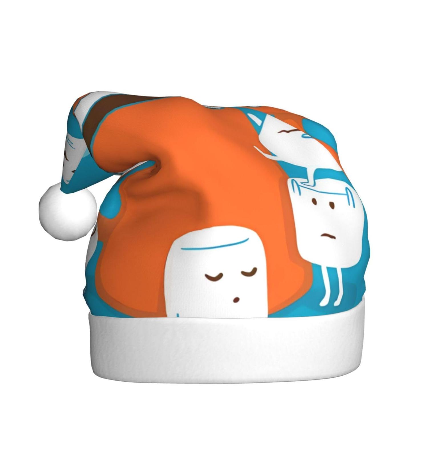 Chrysm Festive Christmas Hat Long-Lasting Color Perfect Accessory For Holiday Parties Adult Sizefunny Giraffe Art Cute Marshmallow Hot Chocolate One Size - Buy Online on SooperMarket.com