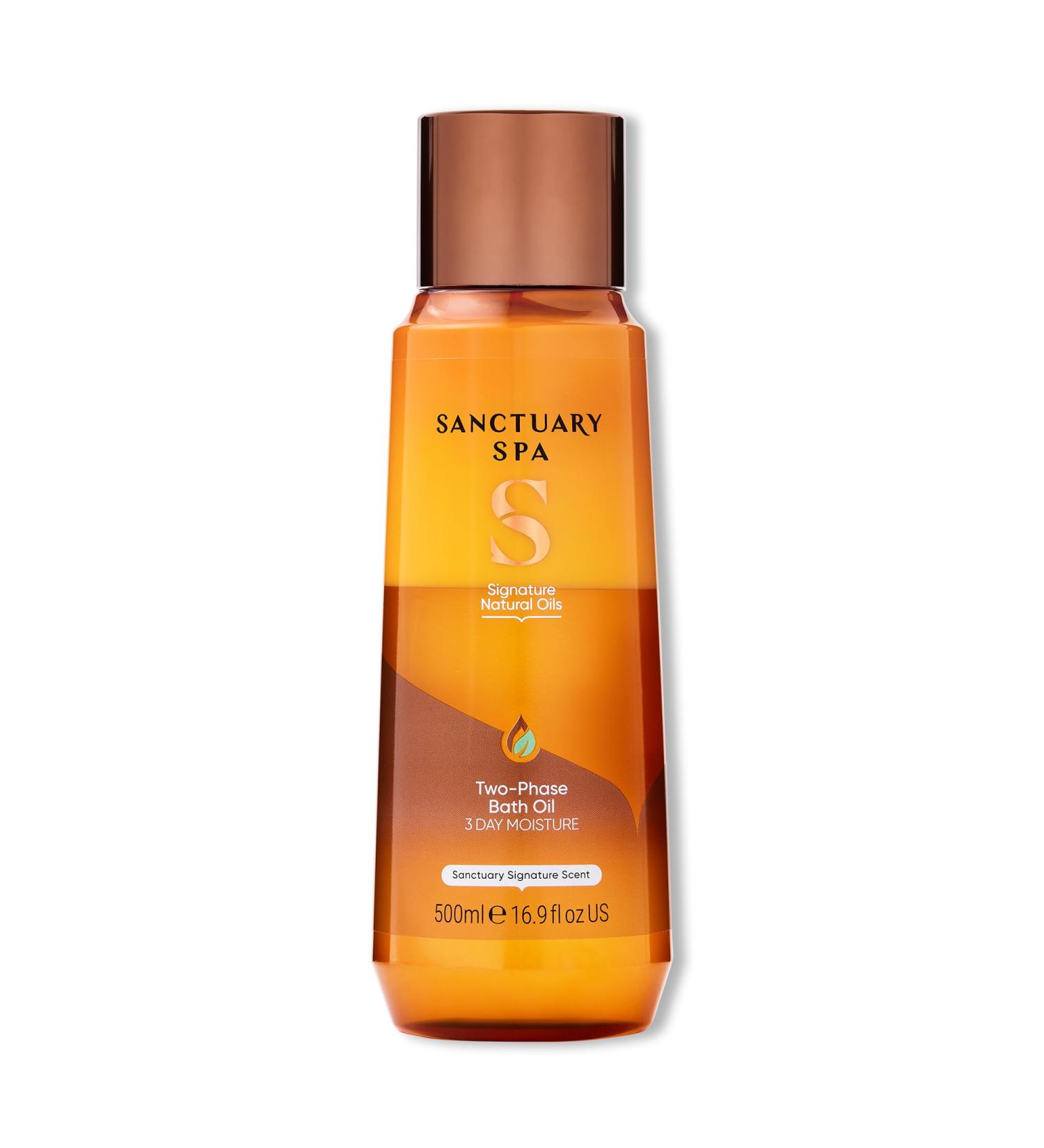 Sanctuary Spa Two-Phase Bath Oil 500ml | Vegan & Cruelty-Free | International Shipping - Buy Online on SooperMarket.com