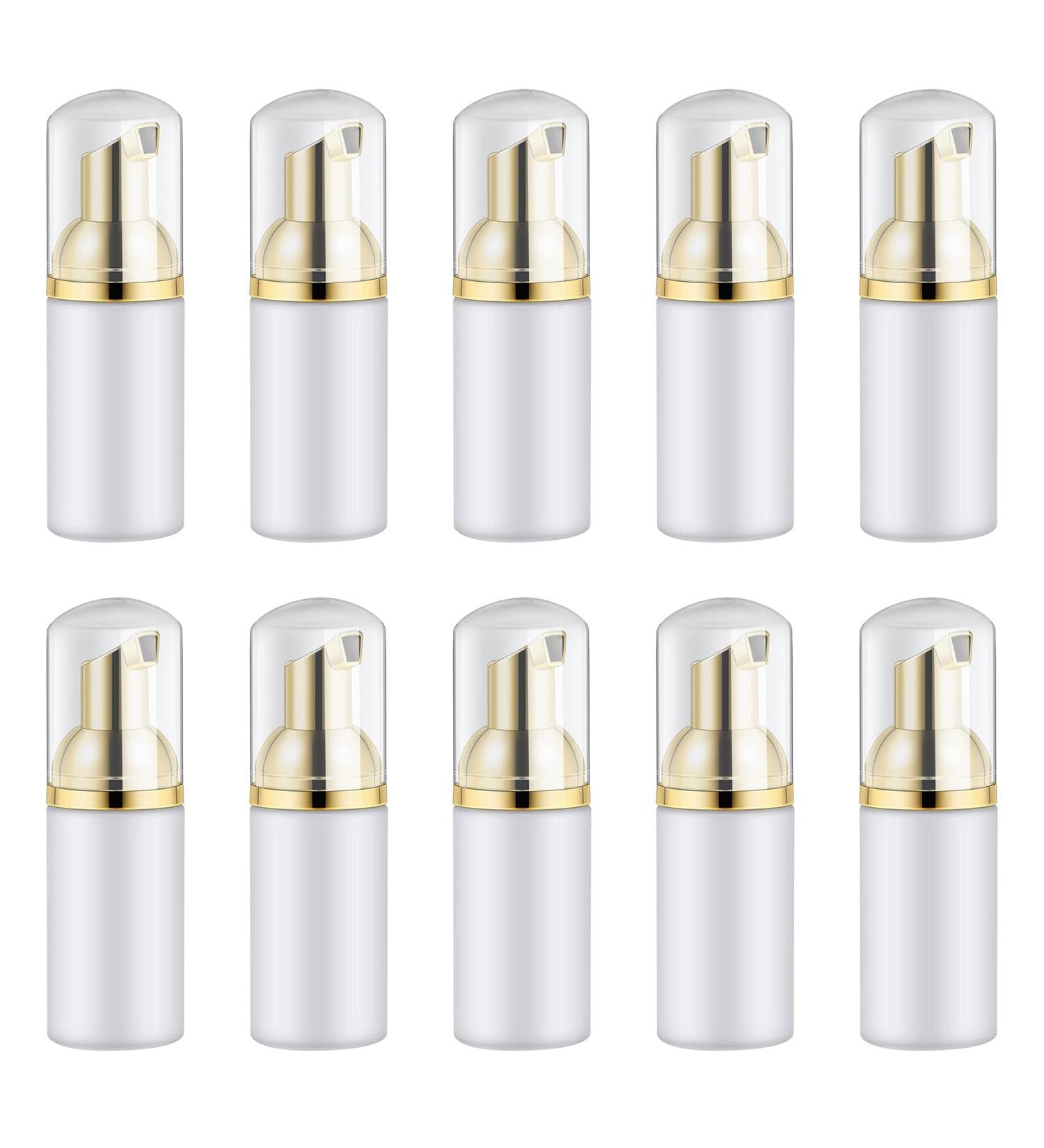 Daytight 10-Pack Empty Foam Pump Bottles - 60ml Travel Dispenser for Shampoo Lotion Eyelash Cleaner & Cosmetics - Perfect Mini Foam Pump for International Shipping - Buy Online on SooperMarket.com