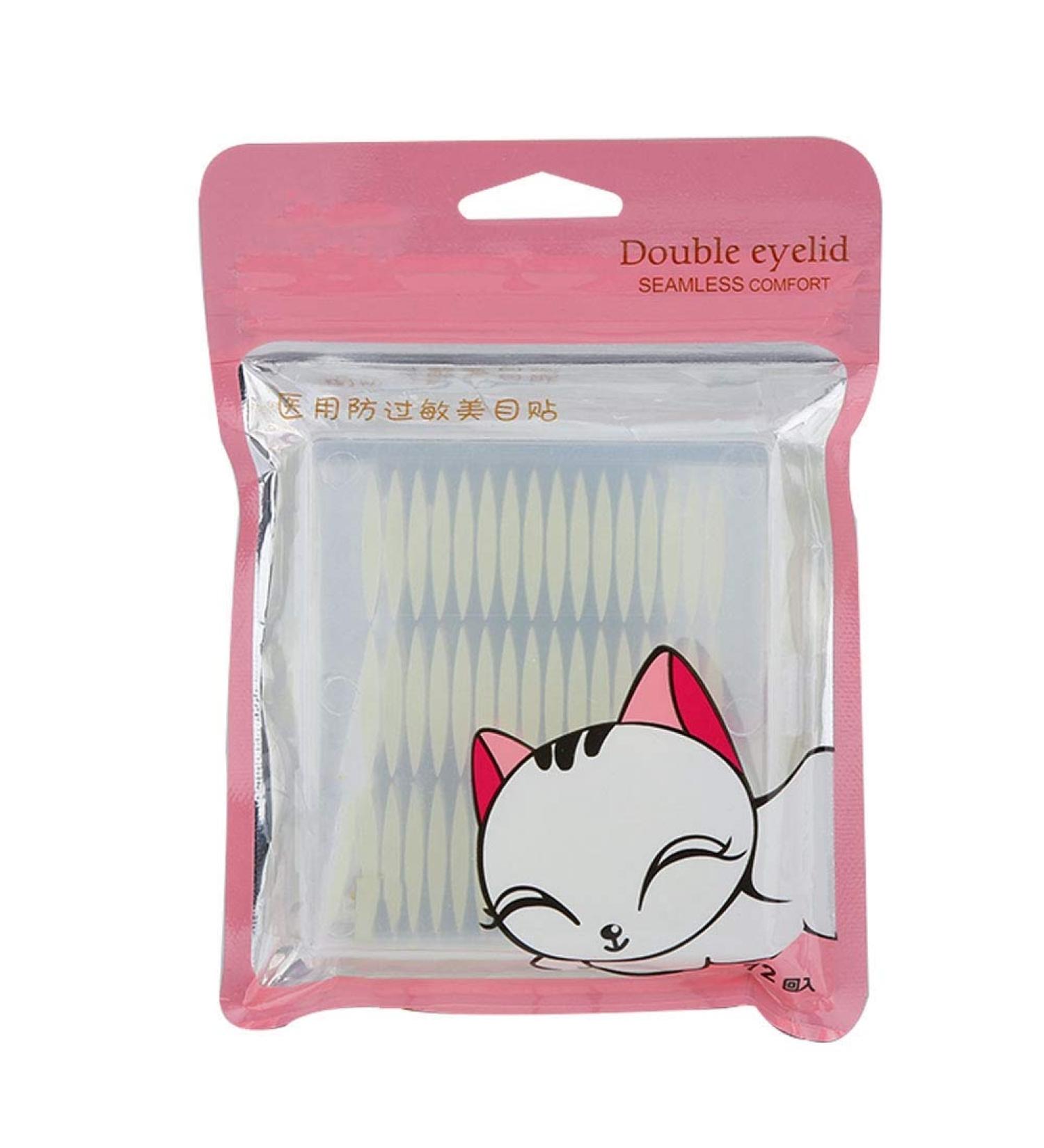 72 Pairs Non Irritating Double Eyelid Tape Breathable Anti Allergy Adhesive Eyelid Sticker for Home Gift(1303 Transparent) - Buy Online on SooperMarket.com