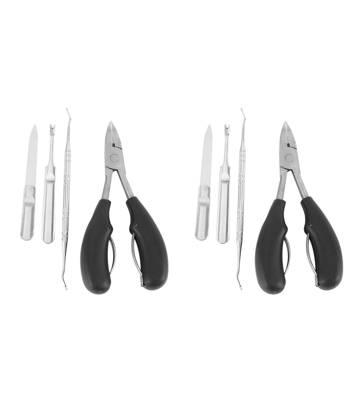 KVSERT 8 Pieces Nail Clippers Thick and Ingrown Nail Clippers for Seniors Nail Clippers Pedicure Nail Clippers - Buy Online on SooperMarket.com