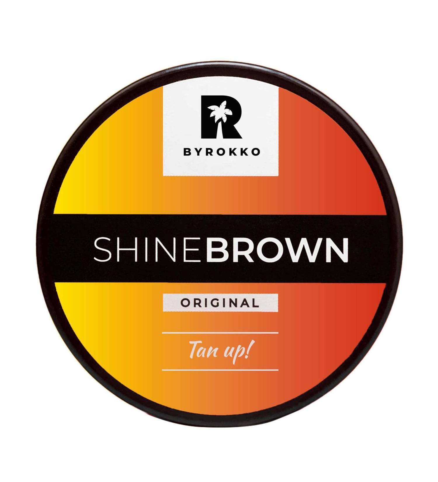 BYROKKO Shine Brown Tanning Accelerator Cream 6.4 Fl Oz | Sunbed & Outdoor Sun | Natural Ingredients for Natural Tan - Buy Online on SooperMarket.com
