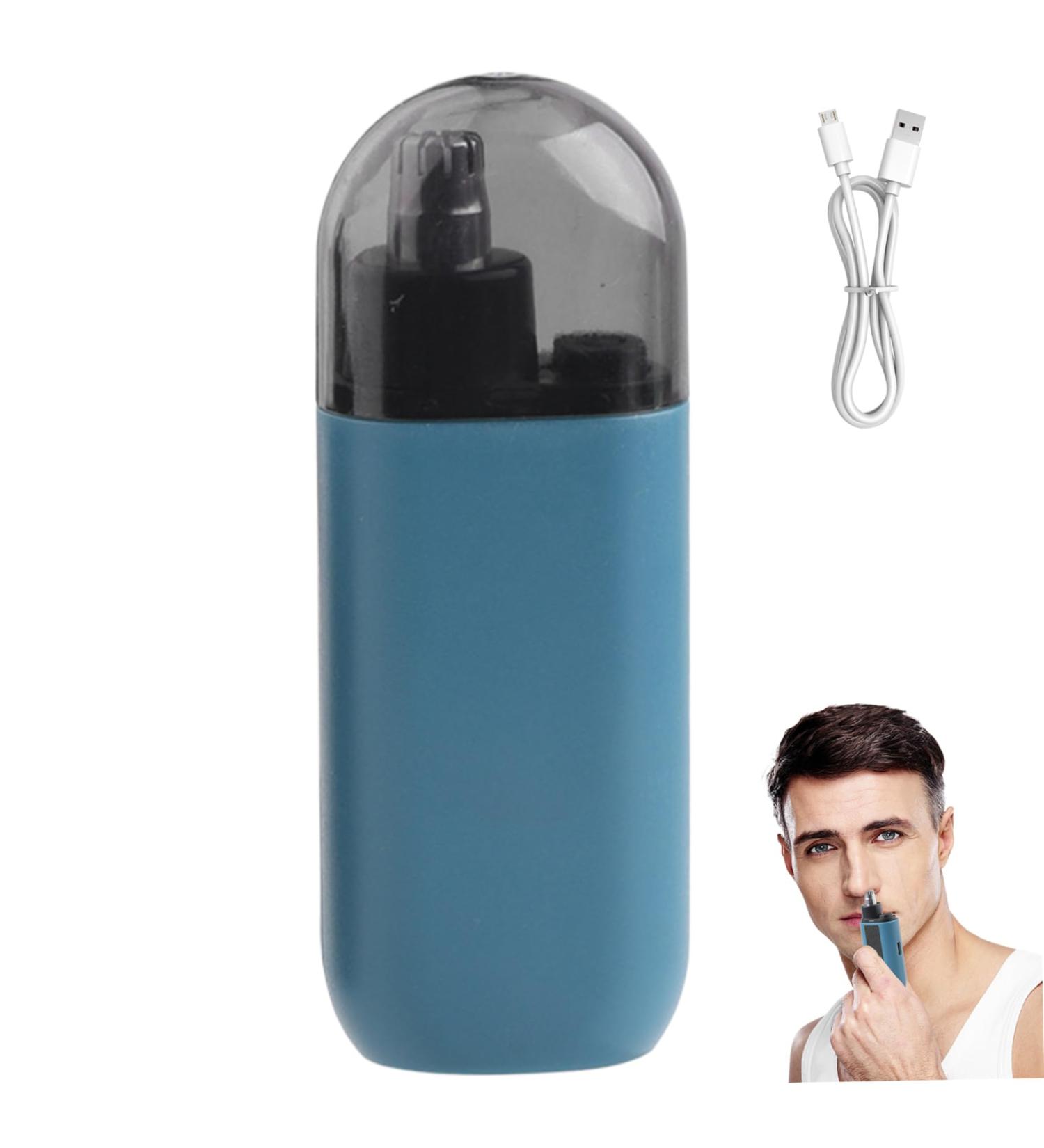 Portable Rechargeable Nose Hair Trimmer for Men - Safe Painless & Electric with Dust Cover | Type-C 6000RPM - Buy Online on SooperMarket.com