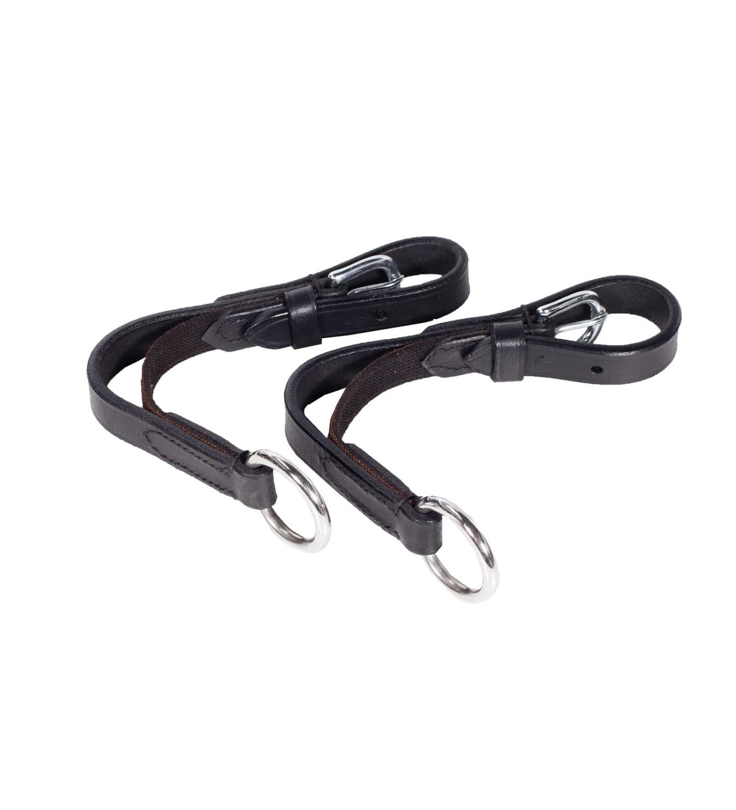 HORZE Soft Elastic Rein-Aid Inserts | Improve Riding Contact | Black One Size - Buy Online on SooperMarket.com