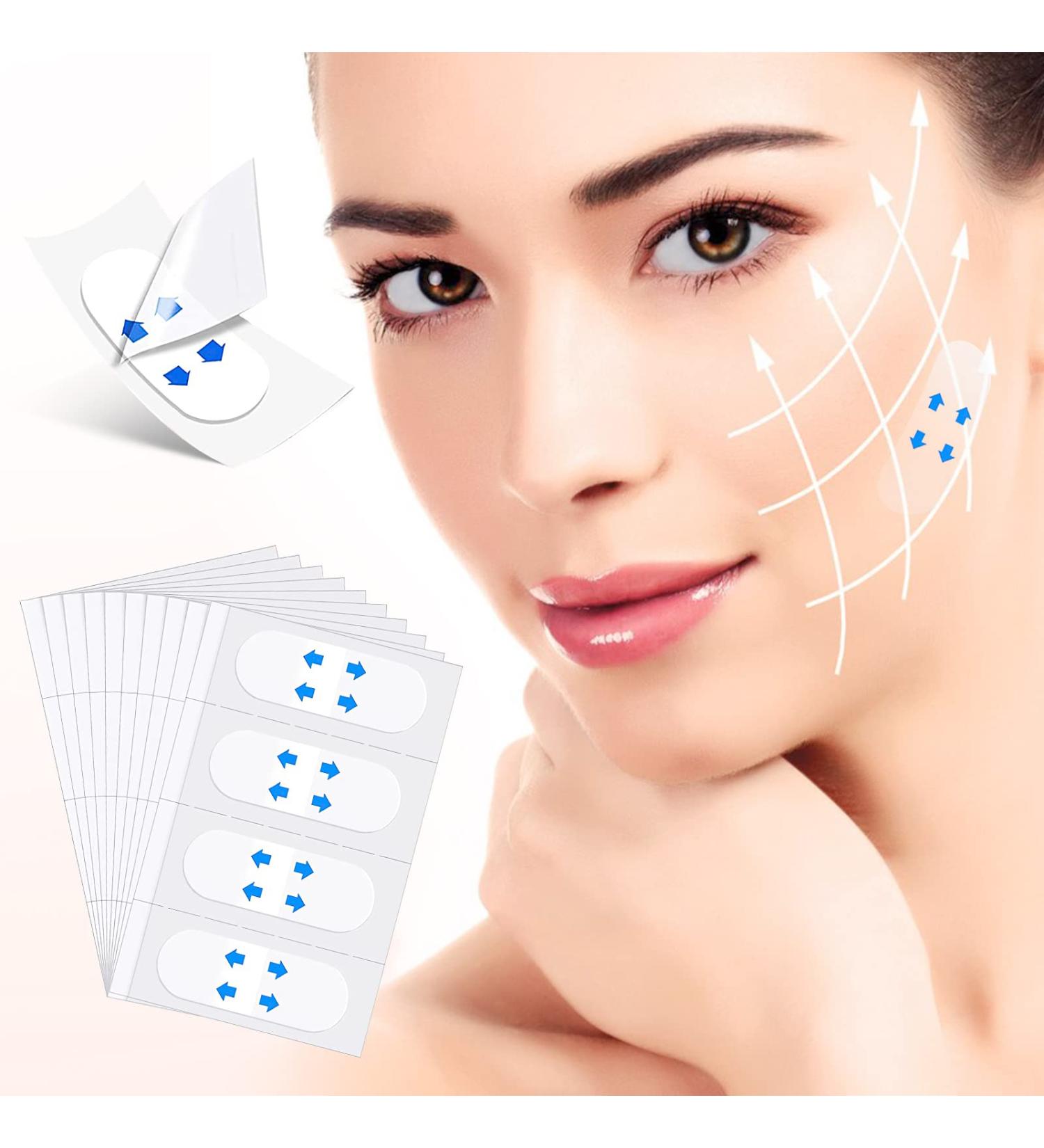 Face Lift Tape - 40 PCS Invisible Facial Lifting Tape for Wrinkles, Double Chin & Sagging Skin - Buy Online on SooperMarket.com