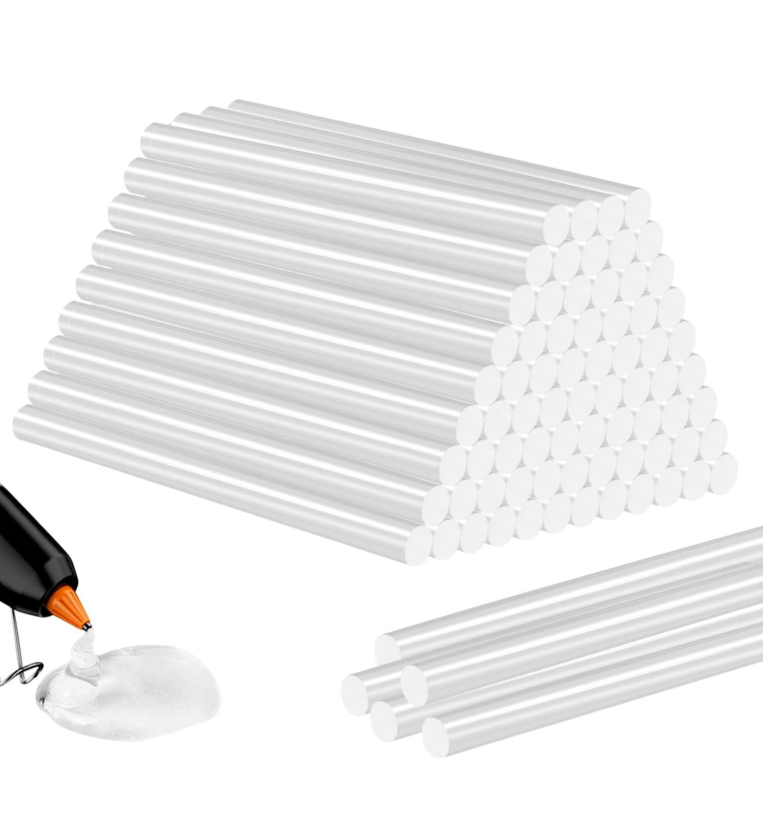 200 Pack Mini Hot Glue Gun Sticks - Multipurpose for Art, Craft, DIY - 0.43x4 Inches Clear - Compatible with Most Glue Guns - Buy Online on SooperMarket.com