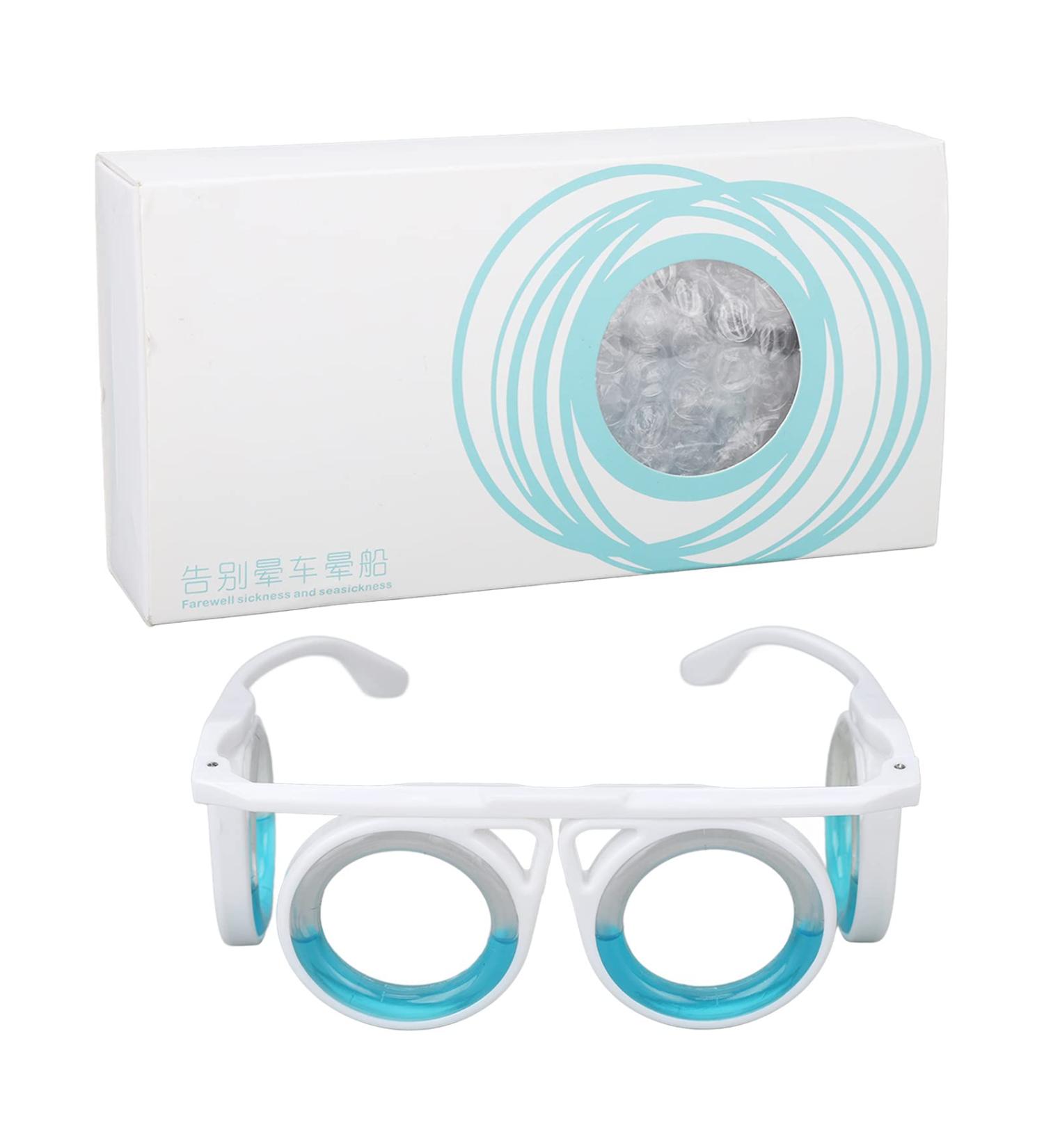 ANGGREK Nail Art Powder Motion Sickness Glasses Motion Sickness Glasses Prevent Sickness Glasses Smart Glasses Prevent Seasickness Lensless for Travel Sports Game