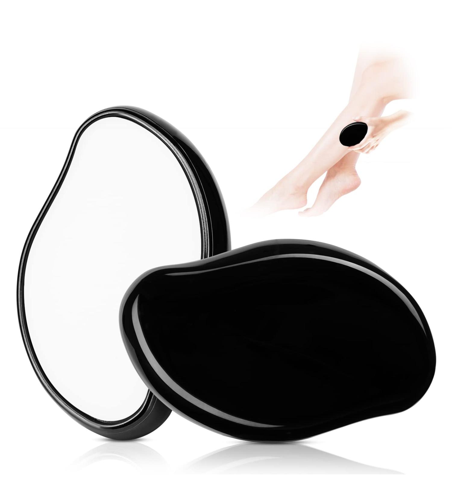 Crystal Hair Eraser - Reusable Painless Hair Removal Tool for Men and Women - Exfoliation Magic for Back, Arms, and Legs - Black - Buy Online on SooperMarket.com