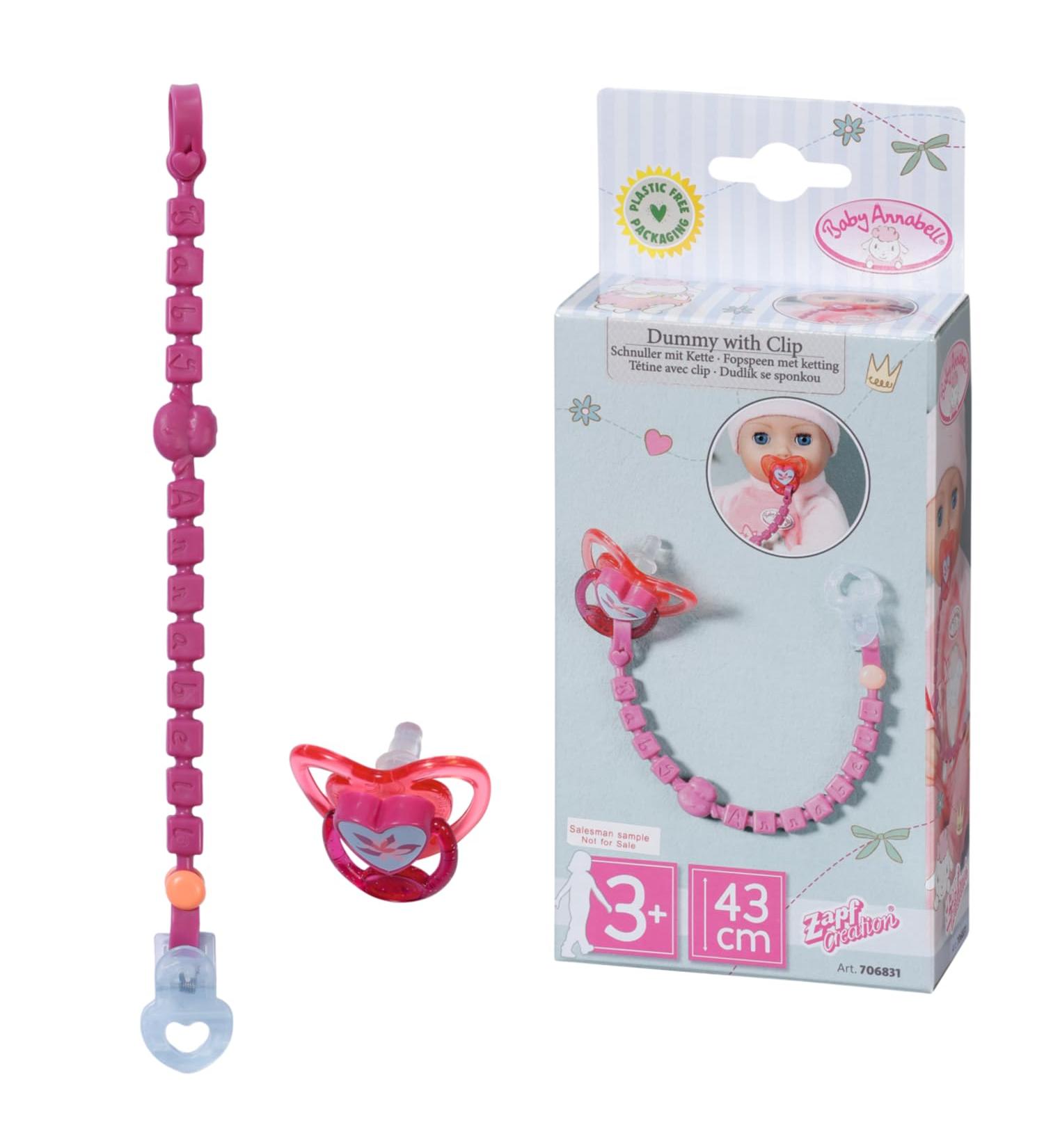 Baby Annabell Schnuller with clip 706831