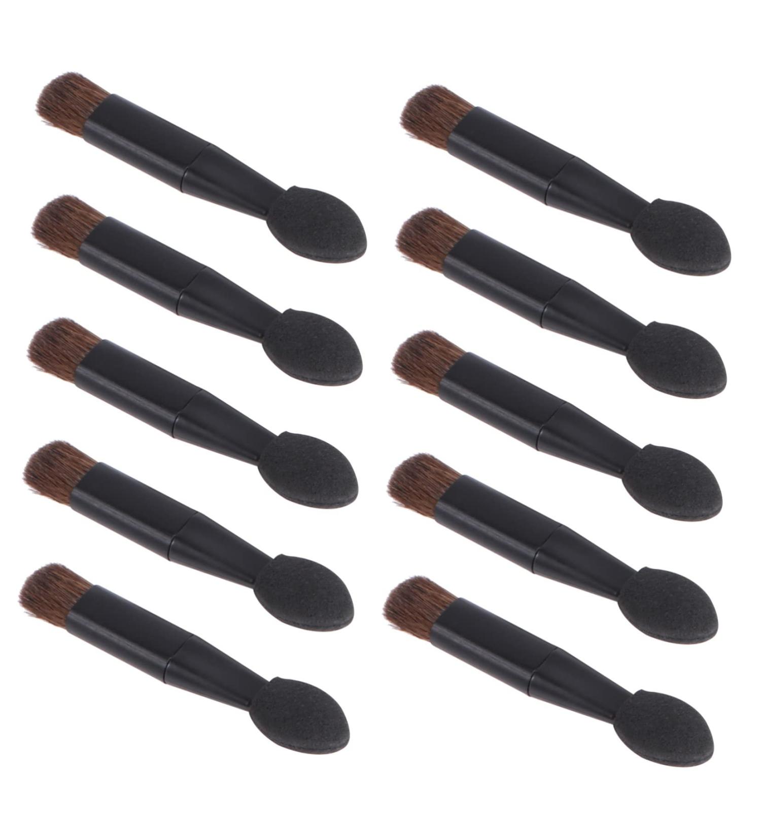 NOLITOY 10pcs Double Ended Eye Shadow Stick Black Eyeshadow Makeup Double-headed Eyeshadow Brush - Buy Online on SooperMarket.com