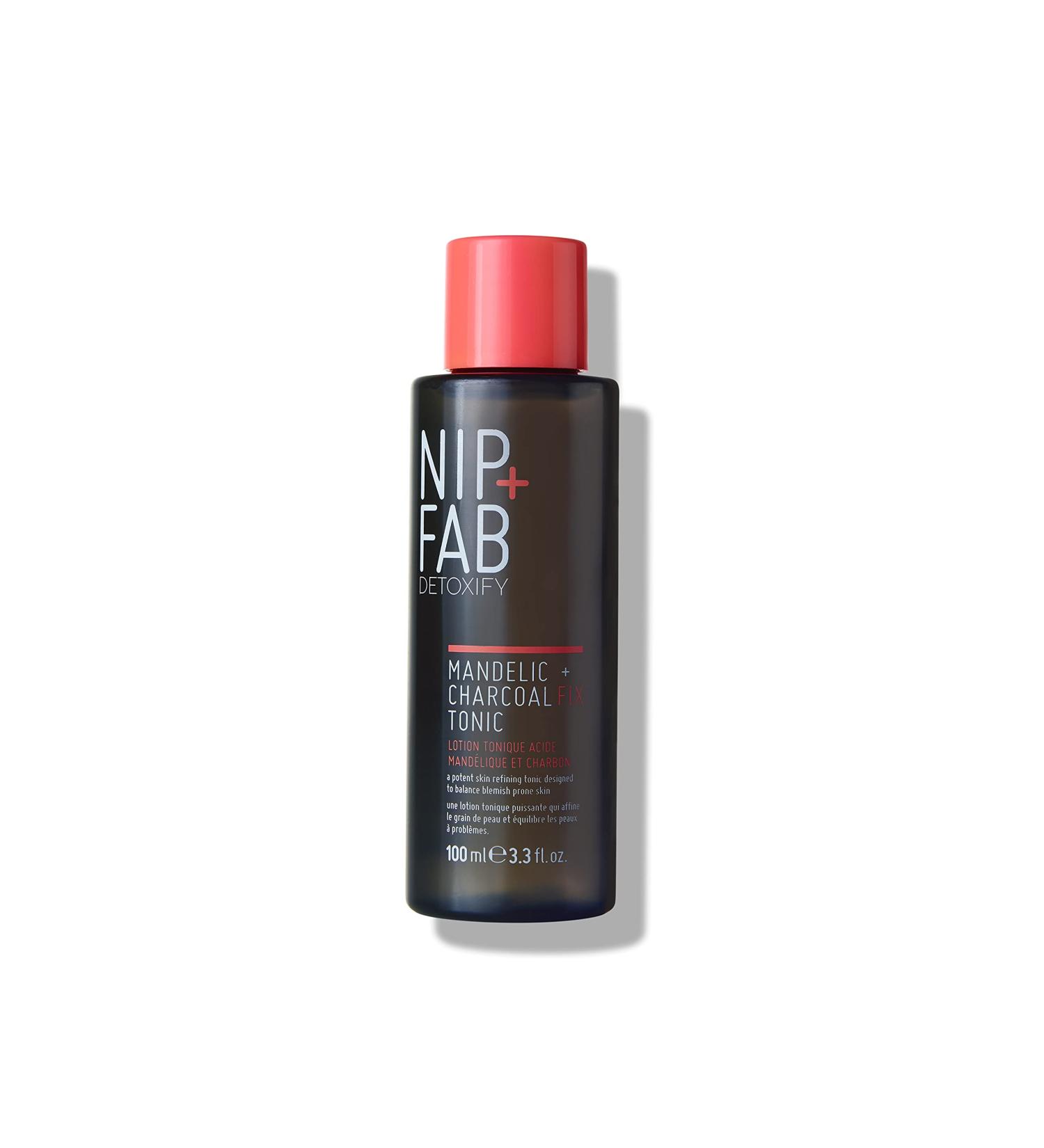 Nip + Fab Charcoal and Mandelic Acid Fix Tonic for Face with Witch Hazel and Allantoin Nourishing Facial Toner 100 ml - Buy Online on SooperMarket.com