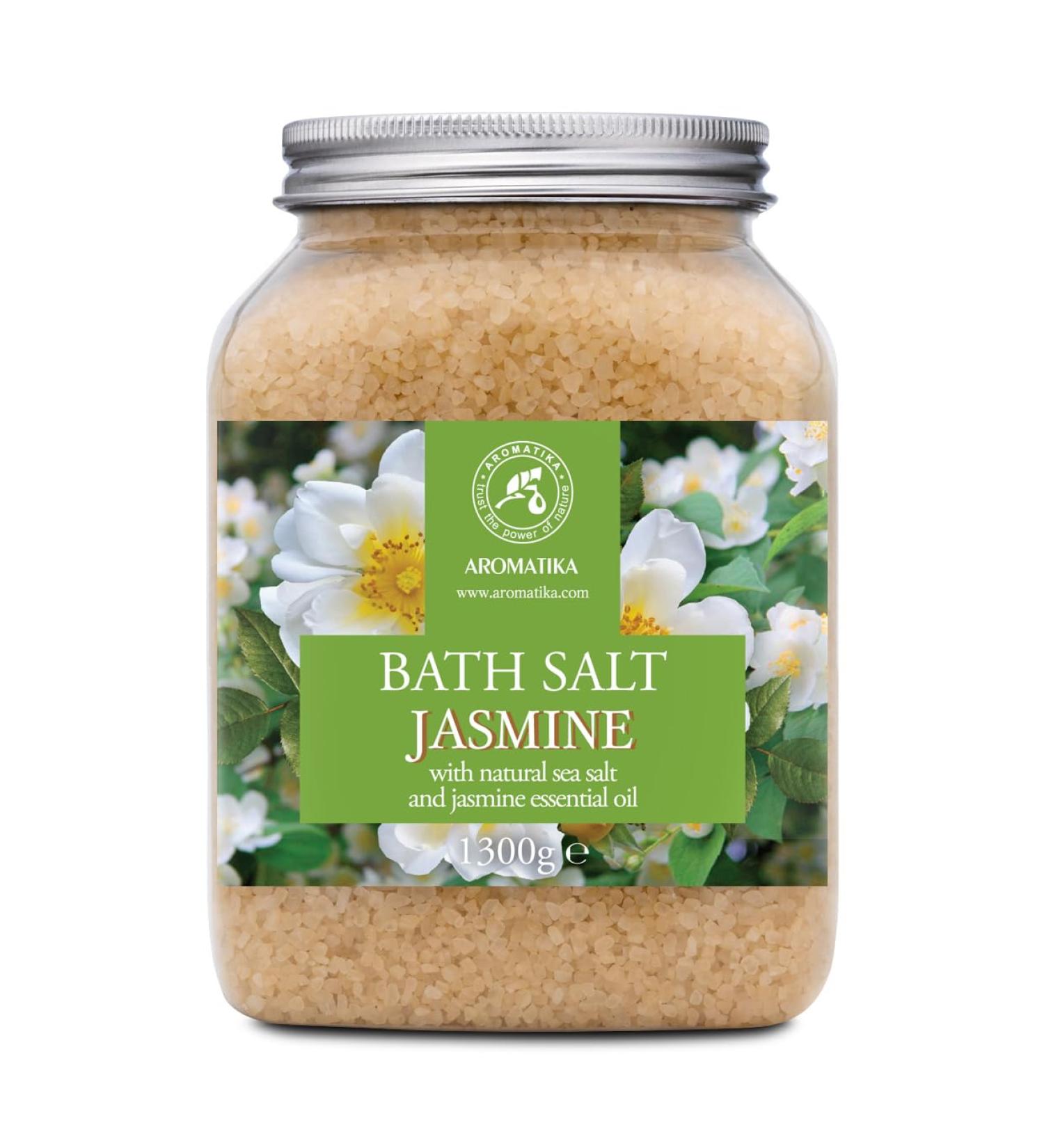 Buy Jasmine Bath Sea Salt 46 Oz - Relaxing Aromatherapy Bath Soak | Body Care & Beauty | 1300g Floating Flower Essence - Buy Online on SooperMarket.com