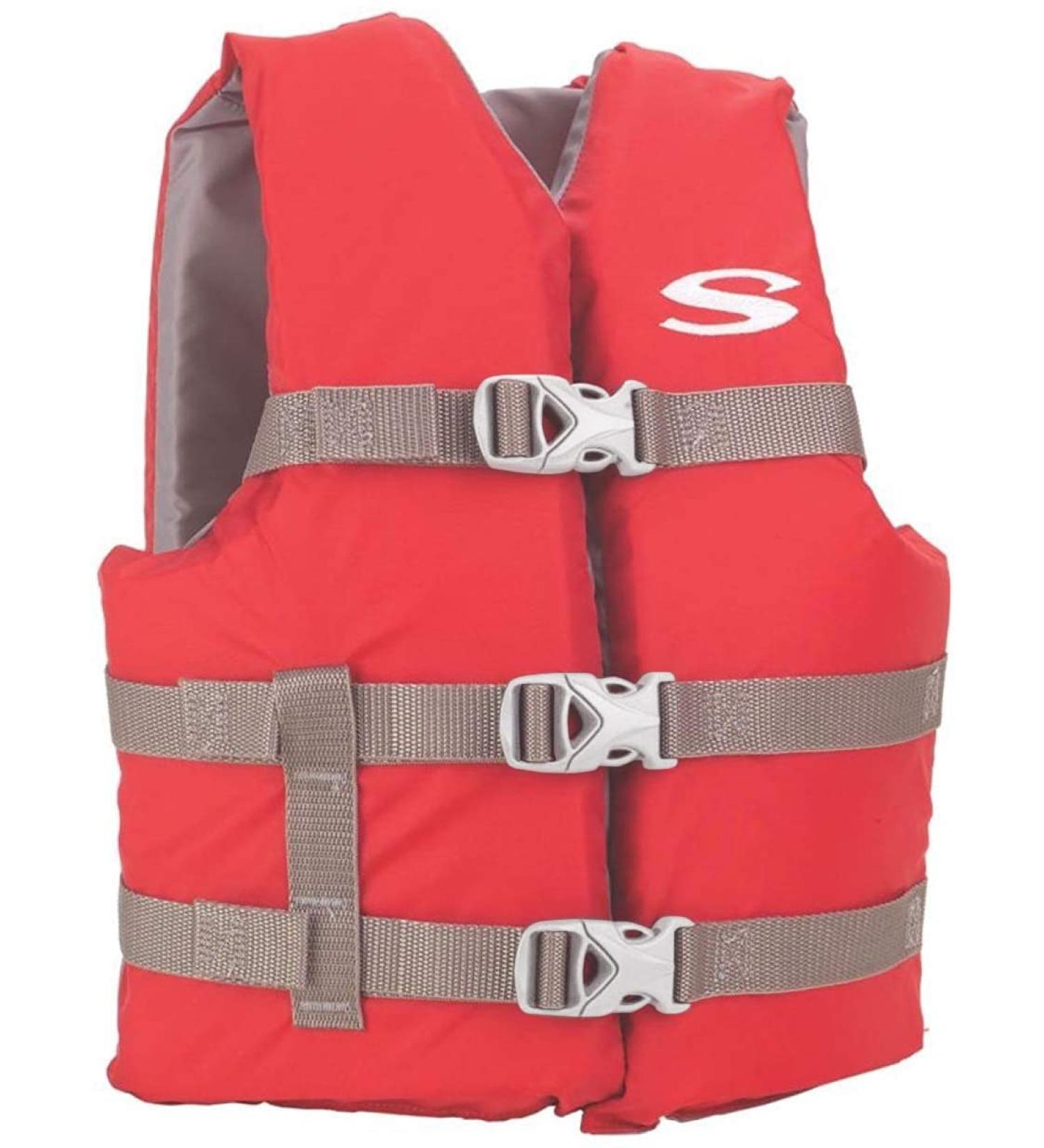 STEARNS Youth Boating Vest (50-90 lbs.) Red