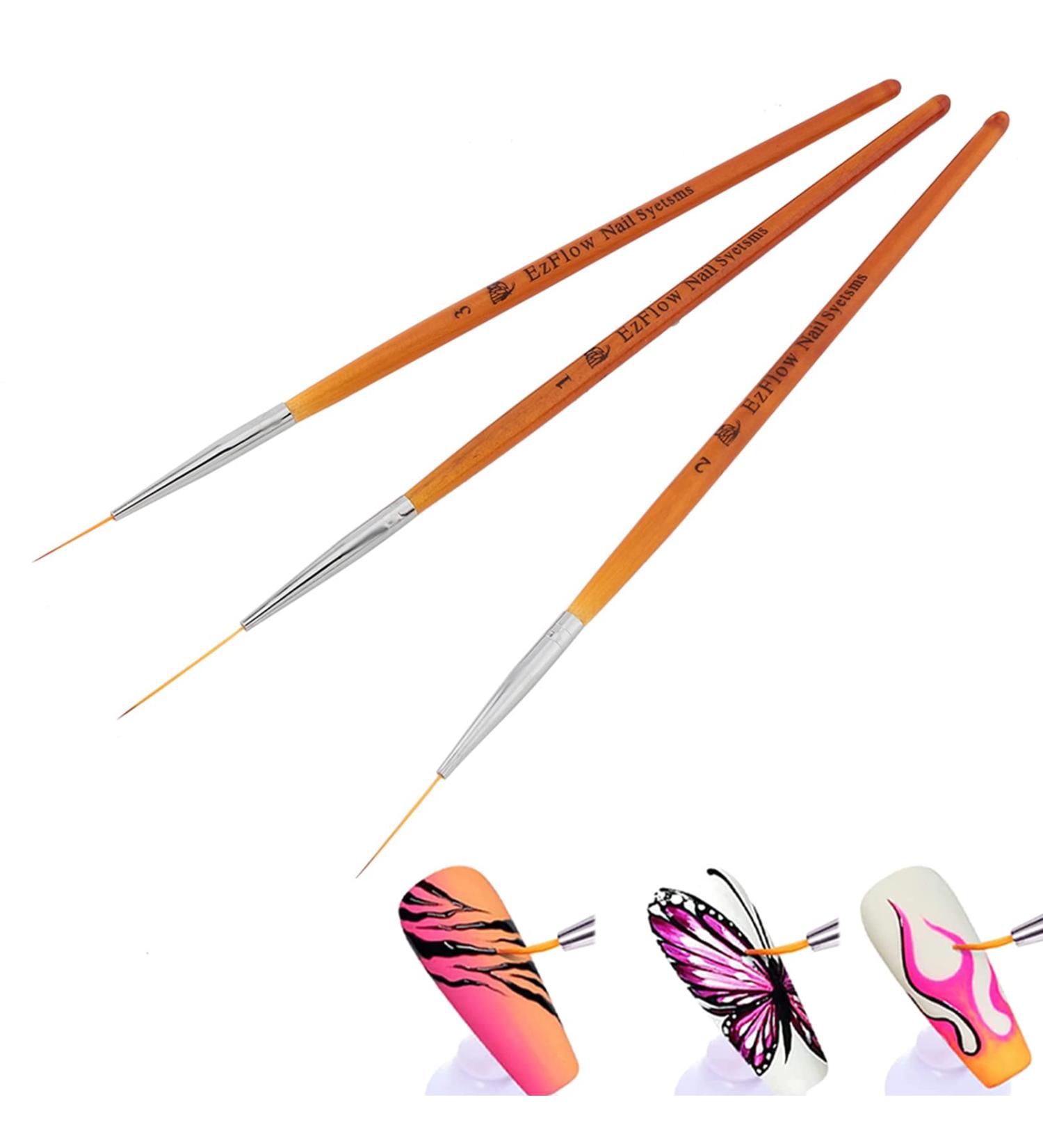 Nail Art Drawing Line Brush - UV/LED Painting & Builder Tips for Perfect Nails - International Shipping - Buy Online on SooperMarket.com