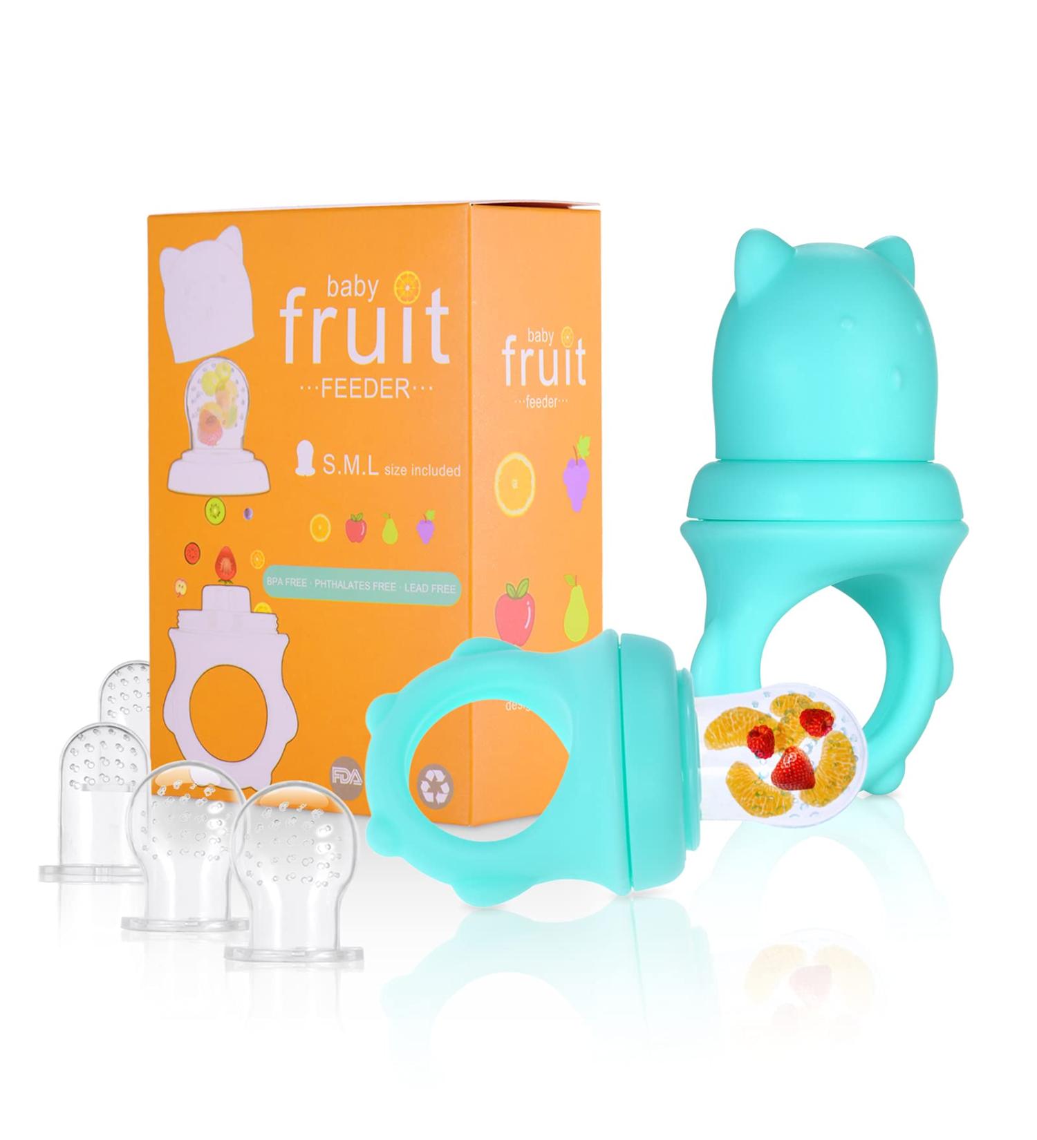 Xiaoxin Baby Food Feeder Pacifier Tooth Relief for Toddlers | S/M/L Silicone Tissue | 2-Pack for Easy International Shipping - Buy Online on SooperMarket.com
