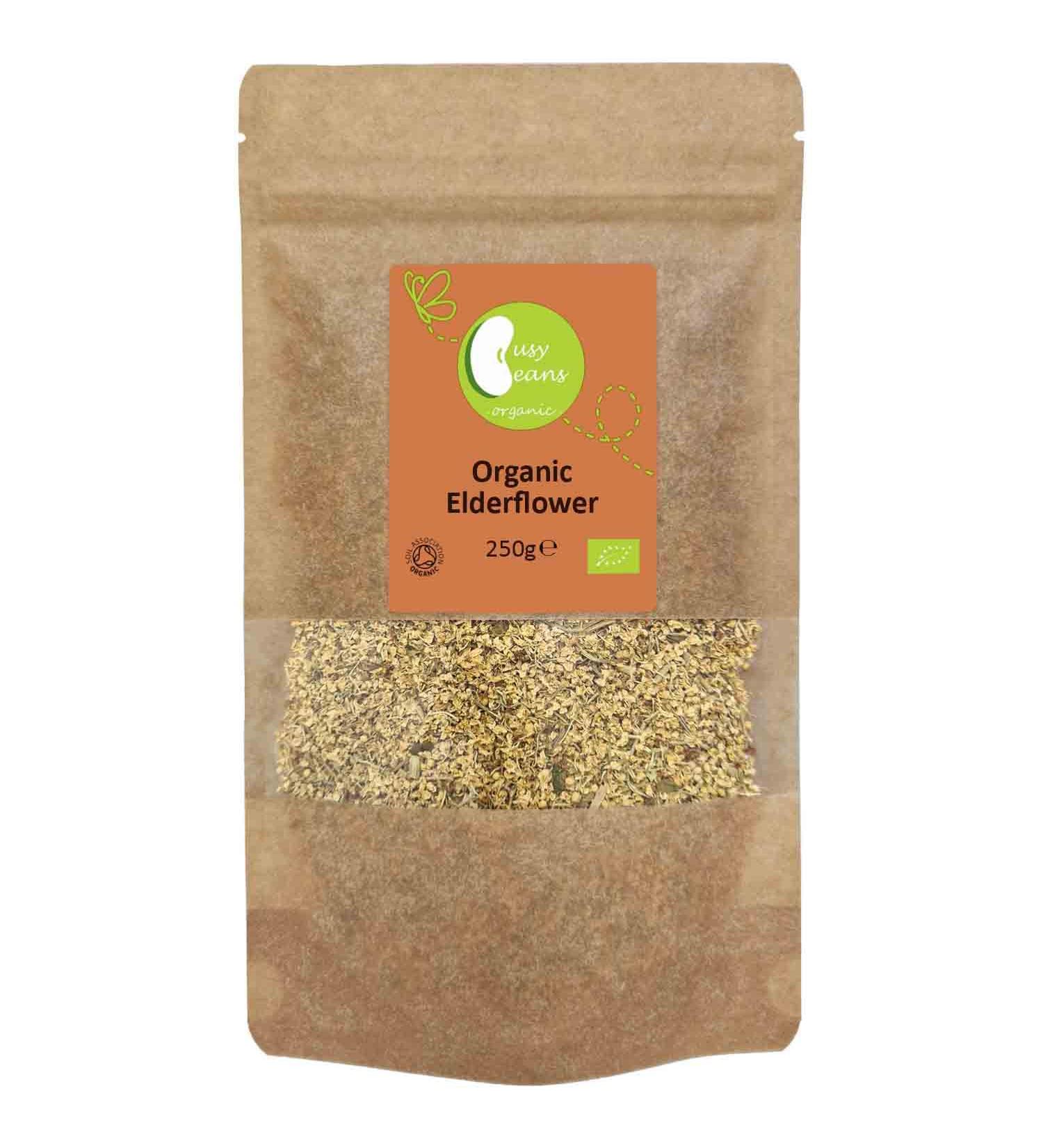 Organic Elderflower - Certified Organic - by Busy Beans Organic (250g) - Buy Online on SooperMarket.com