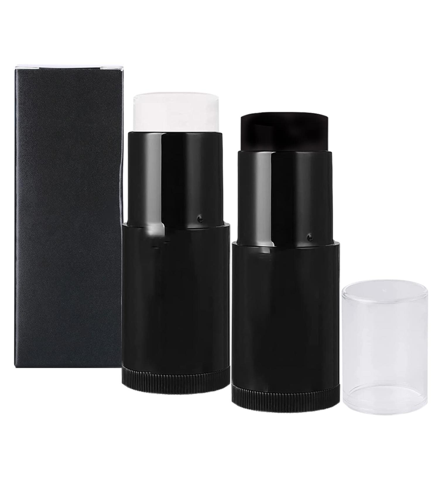 2Pcs White Black Face Body Paint Stick - Halloween Cosplay/Sports Makeup - Waterproof & Hypoallergenic - Buy Online on SooperMarket.com