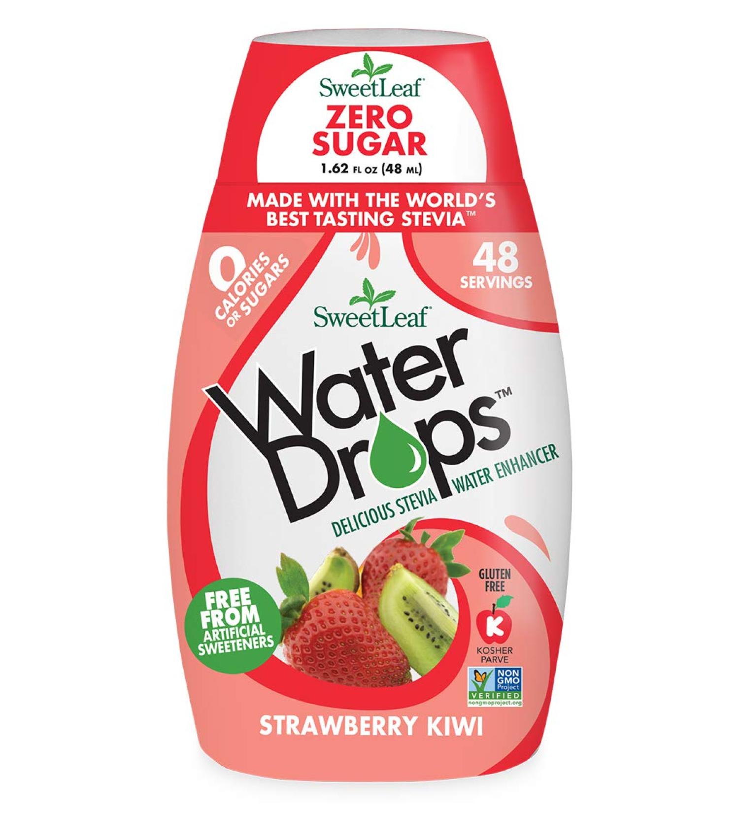 SweetLeaf Water Drops - Strawberry Kiwi Stevia Water Enhancer 1.62 fl oz | Zero Calories - Buy Online on SooperMarket.com