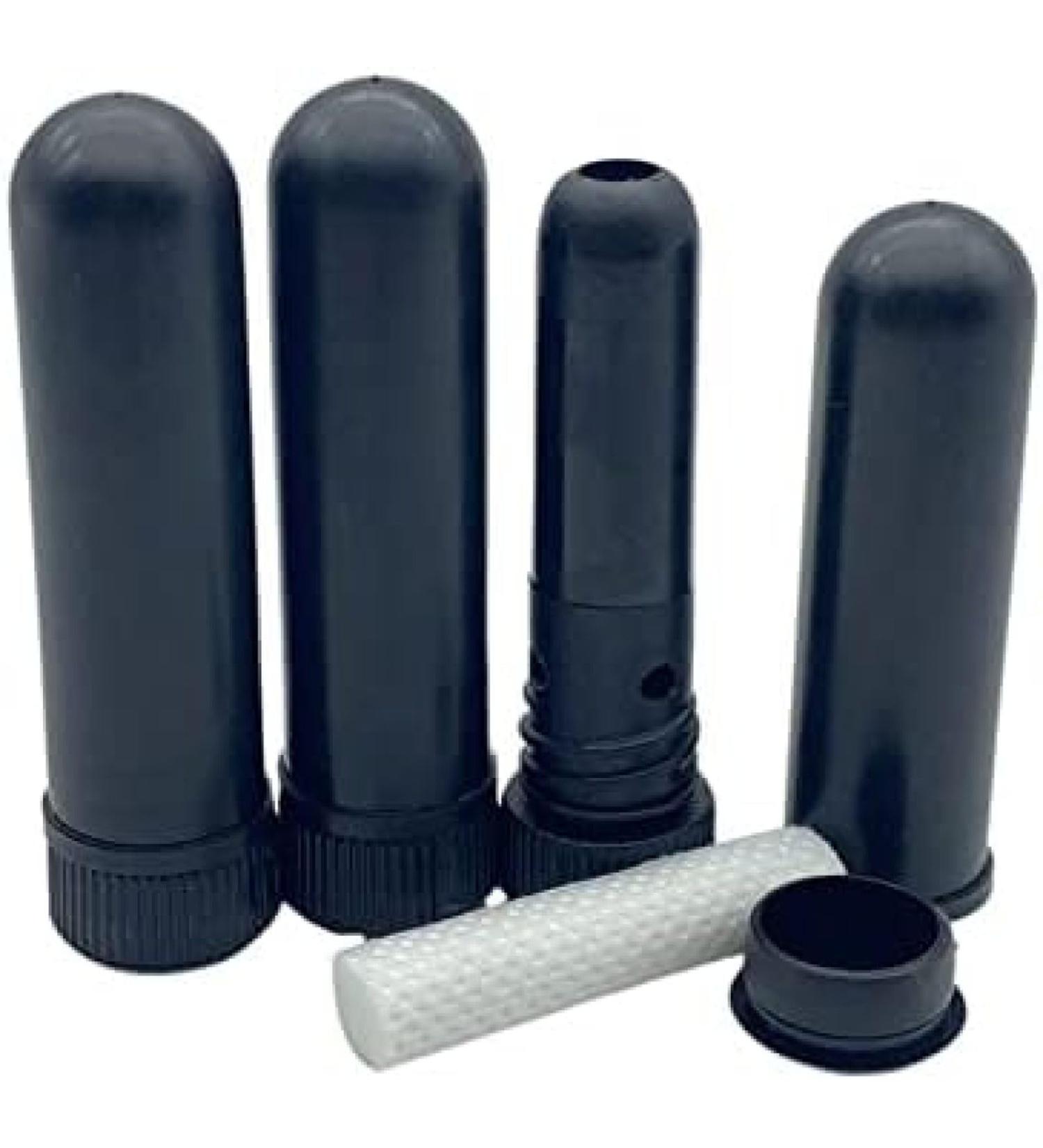 500Pcs Blank Nasal Inhaler Sticks Blank Aroma Nasal Inhalers Compatible with DIY Essential Oil Cotton Wicks Black Pleasant63 - Buy Online on SooperMarket.com