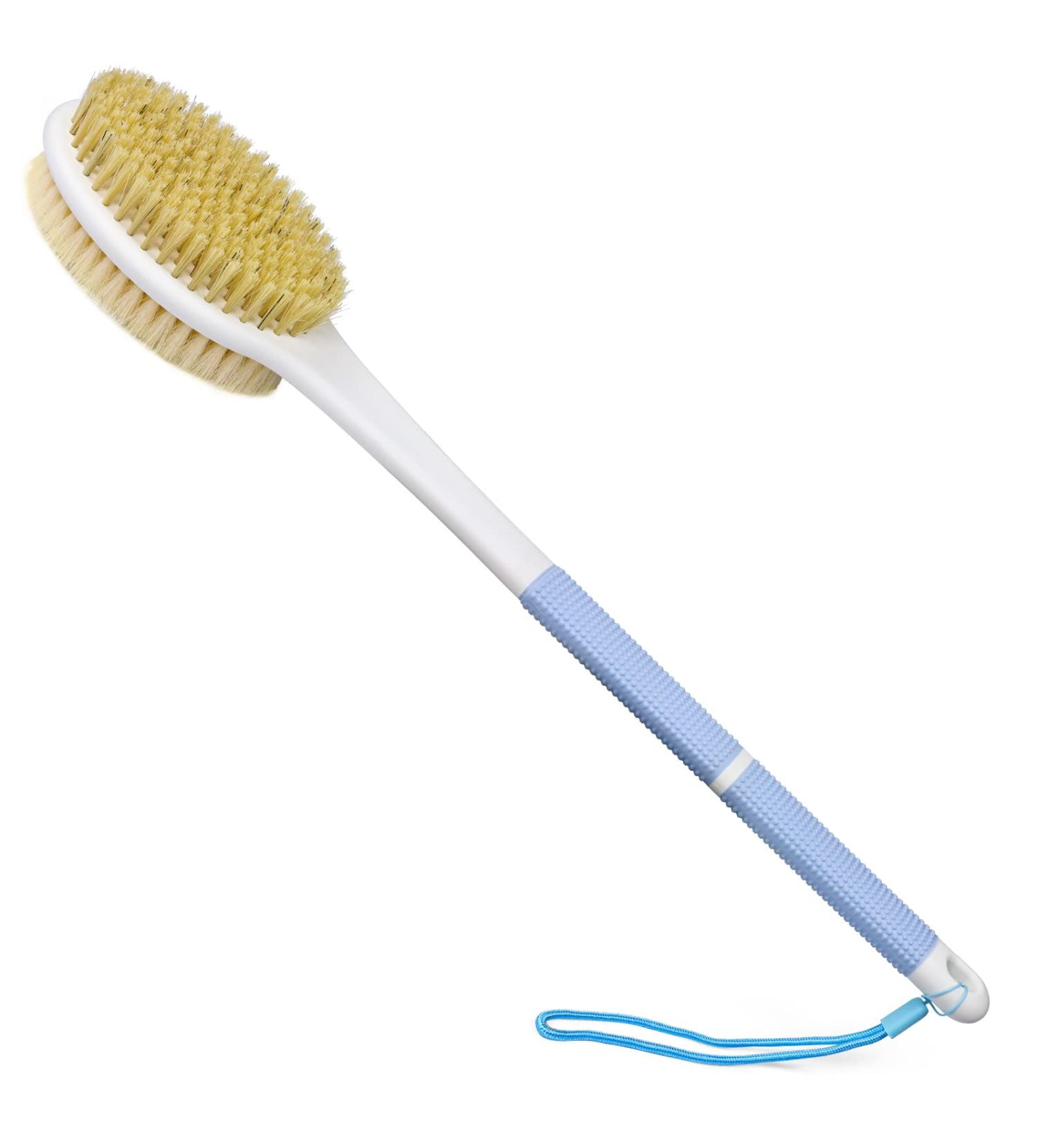 Horjor Long Handle Back Scrubber Brush - Exfoliating Bath Brush for Men and Women - Buy Online on SooperMarket.com