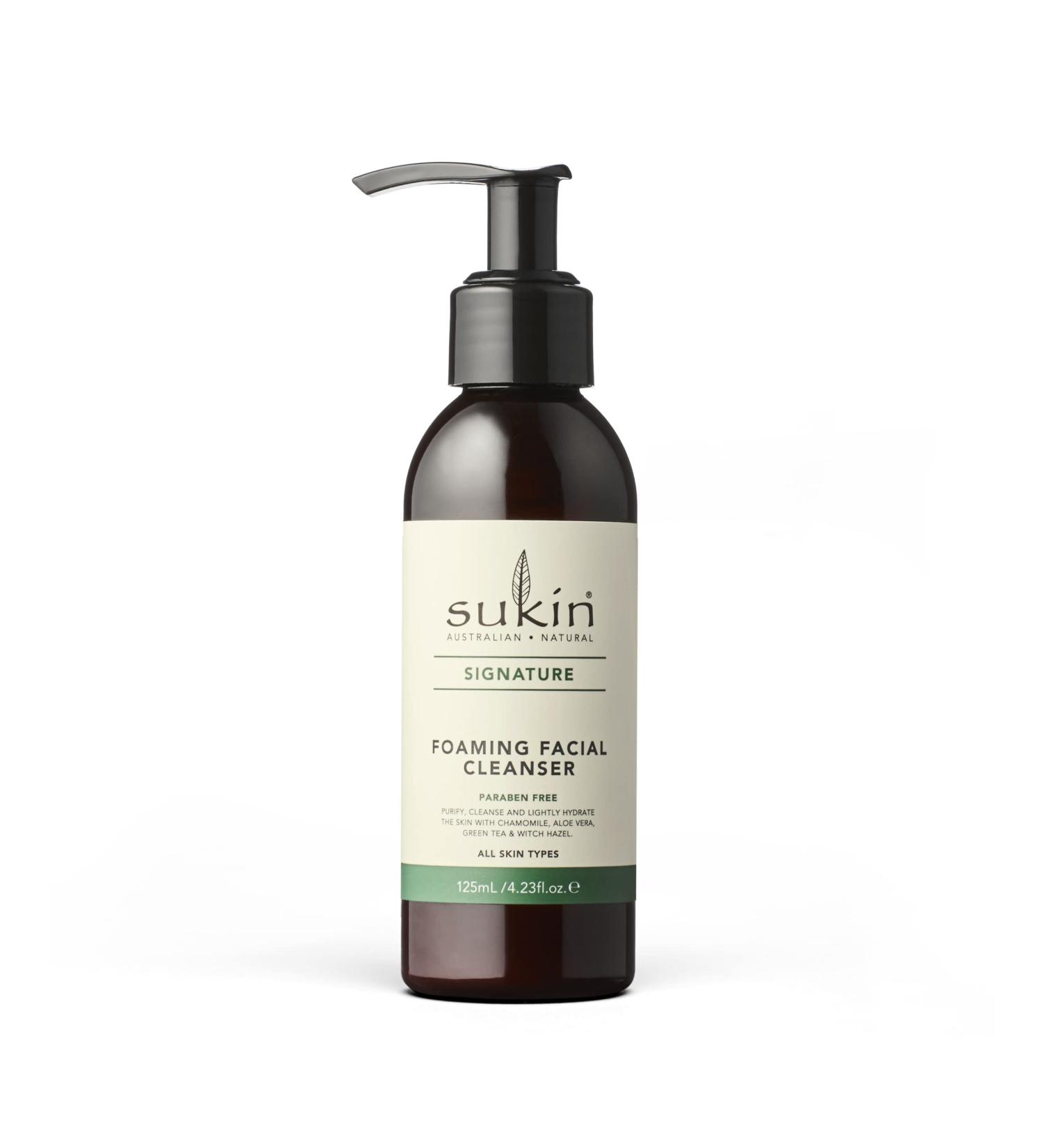 Sukin Foaming Facial Cleanser 4.23 fl oz - Natural, Sulfate-Free Skincare - Buy Online on SooperMarket.com