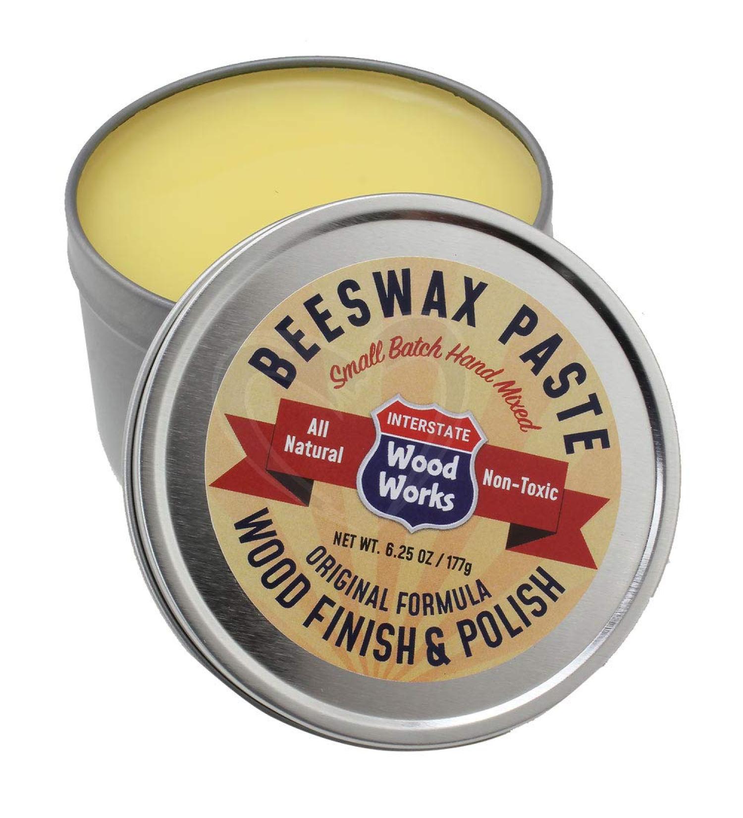Interstate WoodWorks Beeswax Paste Wood Finish & Polish - 6.25 oz.