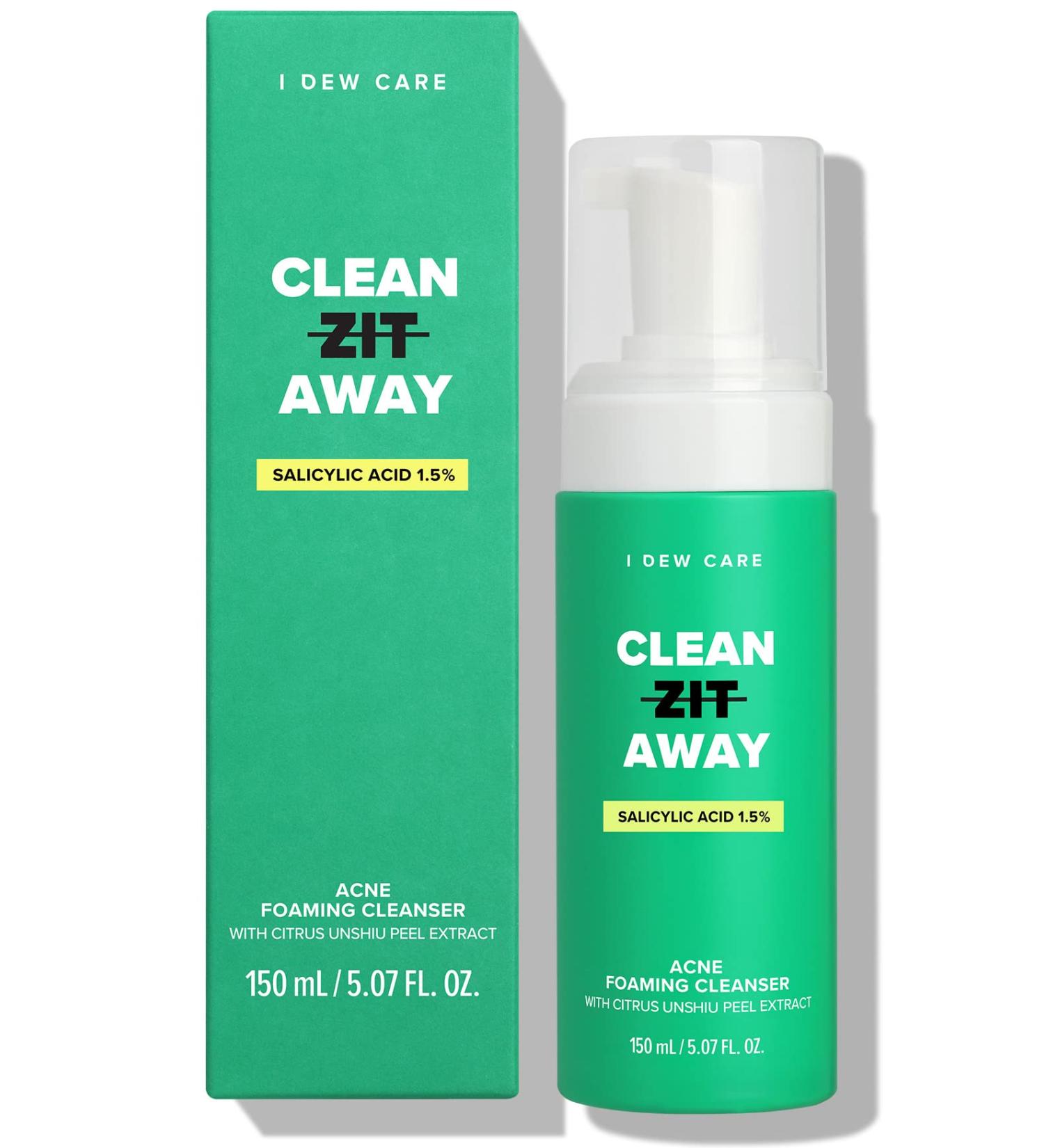I DEW CARE Acne Foaming Cleanser - Clean Zit Away | 5.07 fl oz 01 (Soothing) - Buy Online on SooperMarket.com