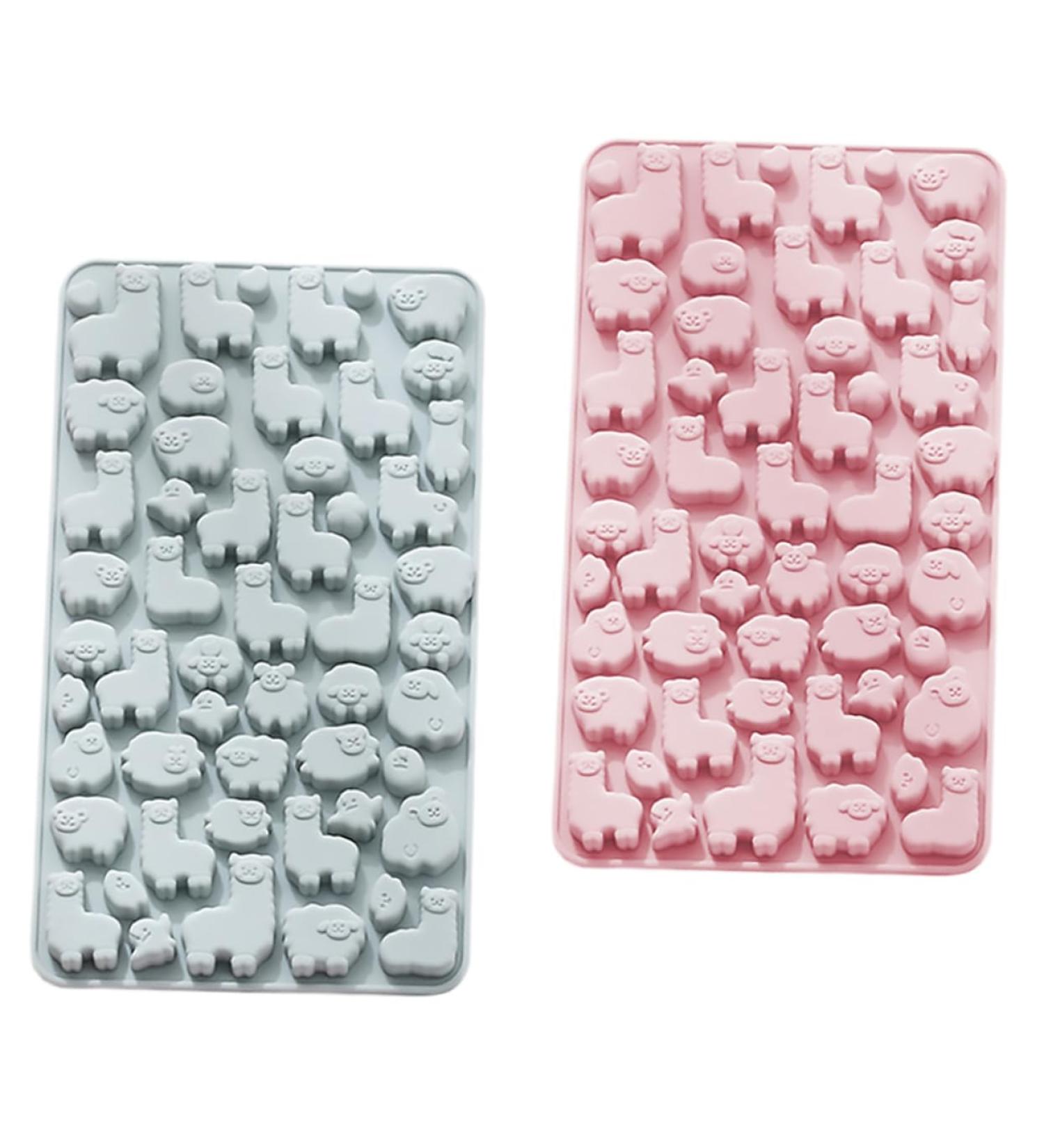 Zerodeko 2pcs Chocolate Silicone Mold Silicone Fondant Rubber Candy Molds Candy Gummy Molds Silicone Mold Making Kit Animal Candle Molds Soap Alpaca-Shape Mold Cake Mold Silica Gel Lollipop 23.2X12.9X1.1CM Random Color - Buy Online on SooperMarket.com