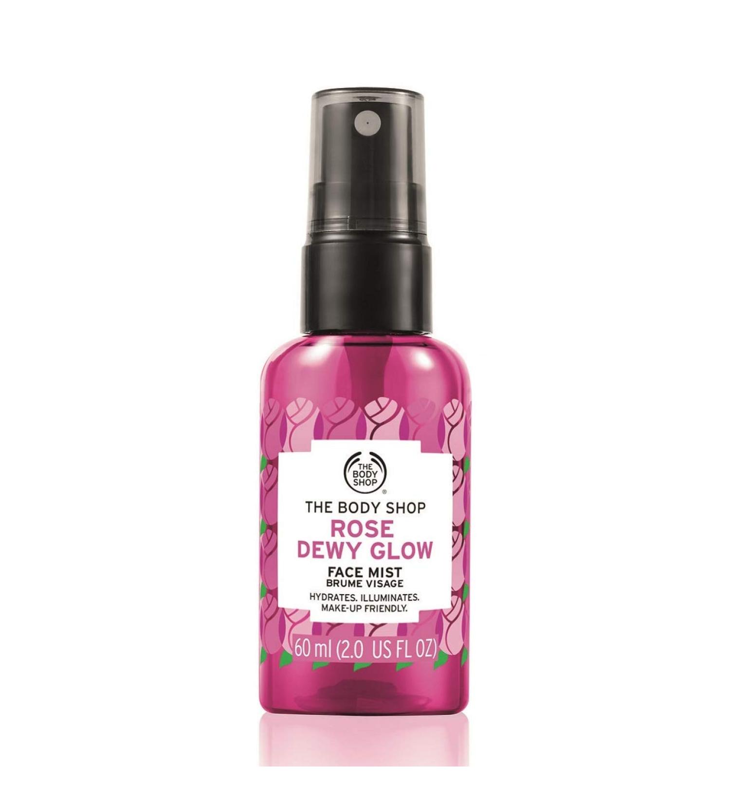 The Body Shop Rose Dewy Glow Face Mist 60ml | Hydrating Facial Spray - Buy Online on SooperMarket.com