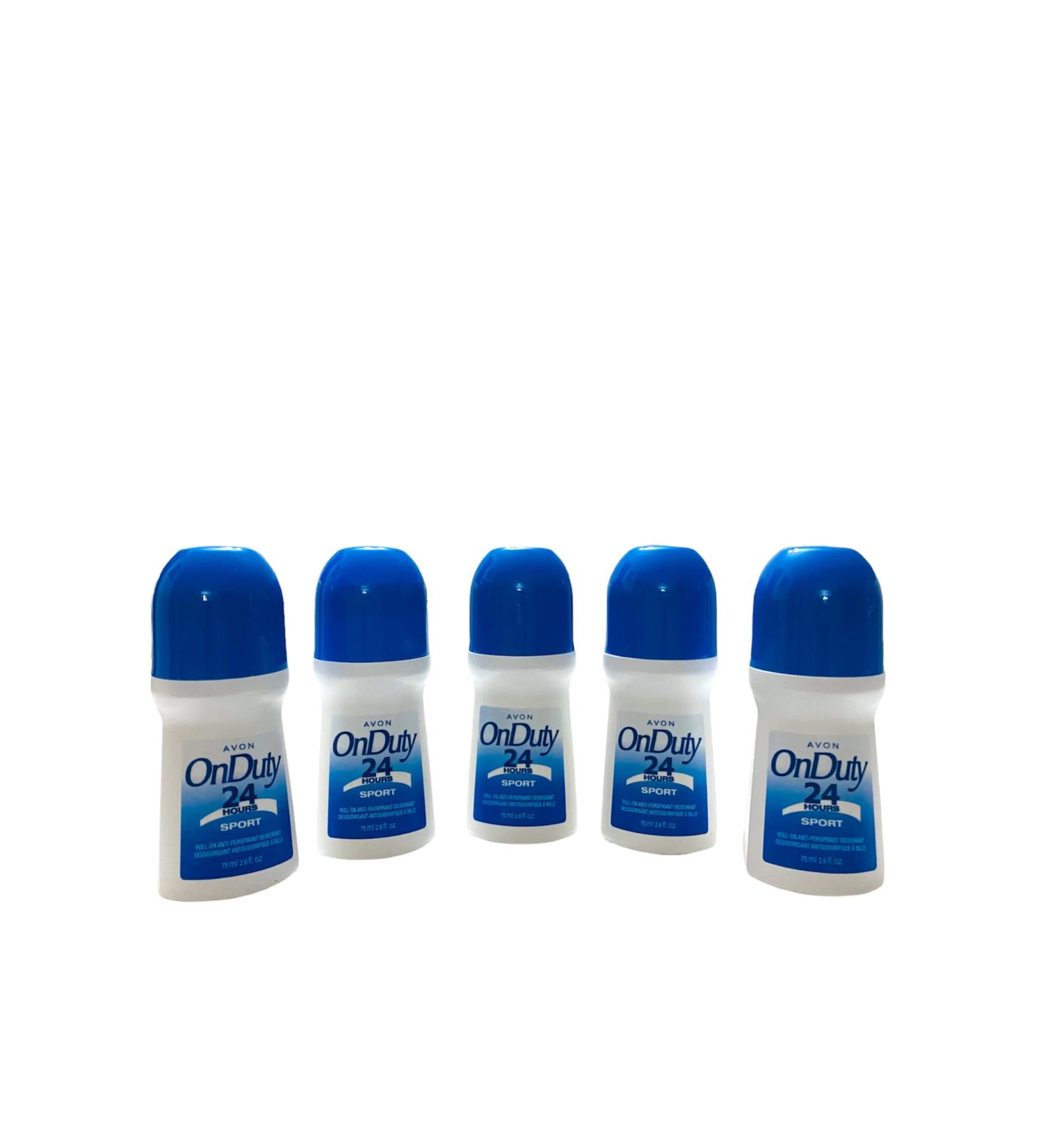 Avon On Duty 24-Hour Sport Deodorant 1.7 Oz - Lot of 5 | Long-lasting Protection - Buy Online on SooperMarket.com