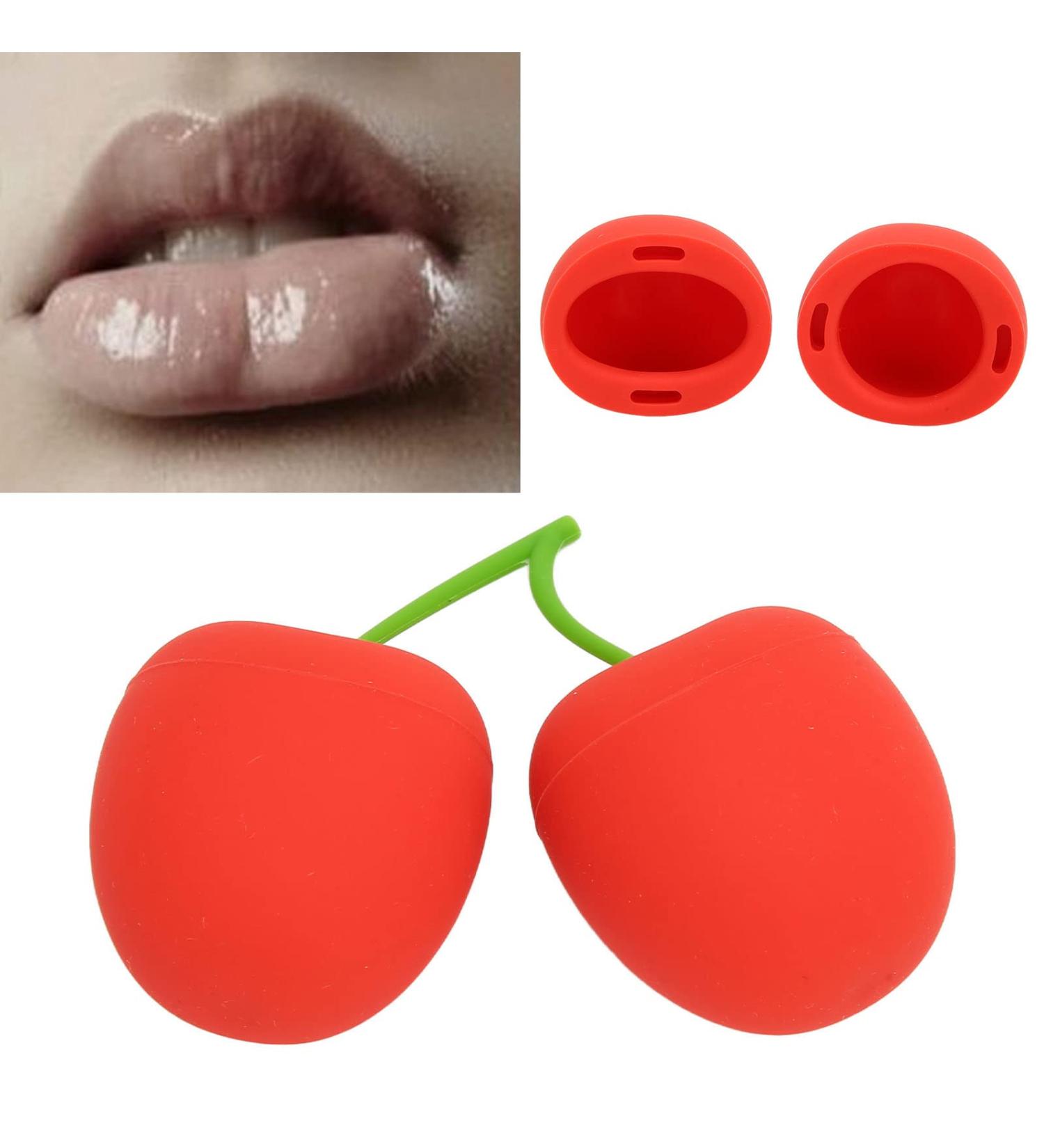 Cherry Shaped Lip Plumper Enhancer | Silicone Lip Enhancer for Beautiful Curves | Women's Lip Plumping Device - Buy Online on SooperMarket.com