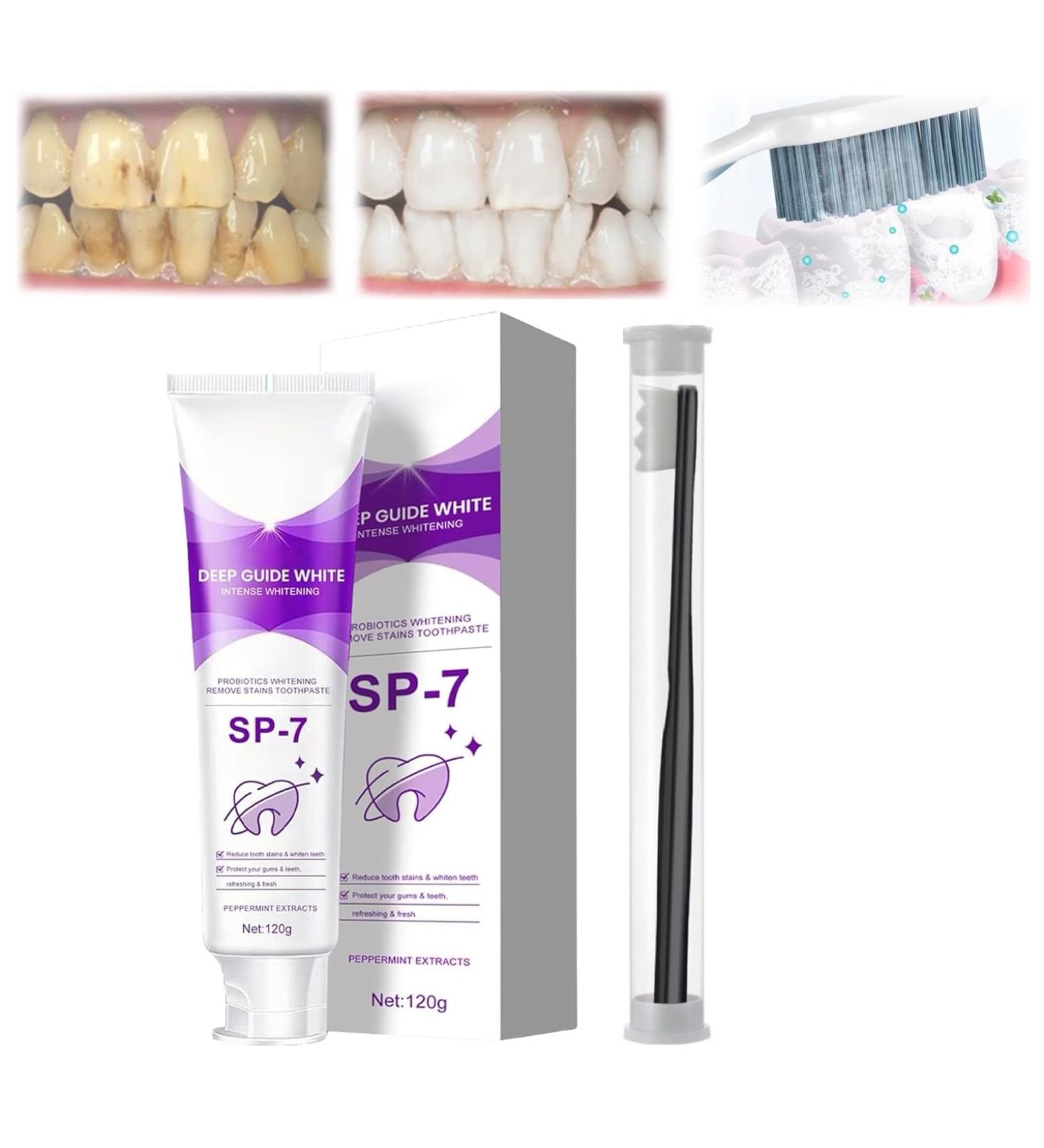 SP-7 Probiotic Whitening Toothpaste - Advanced Whitening & Oral Health (1 Pcs) - International Shipping Available - Buy Online on SooperMarket.com