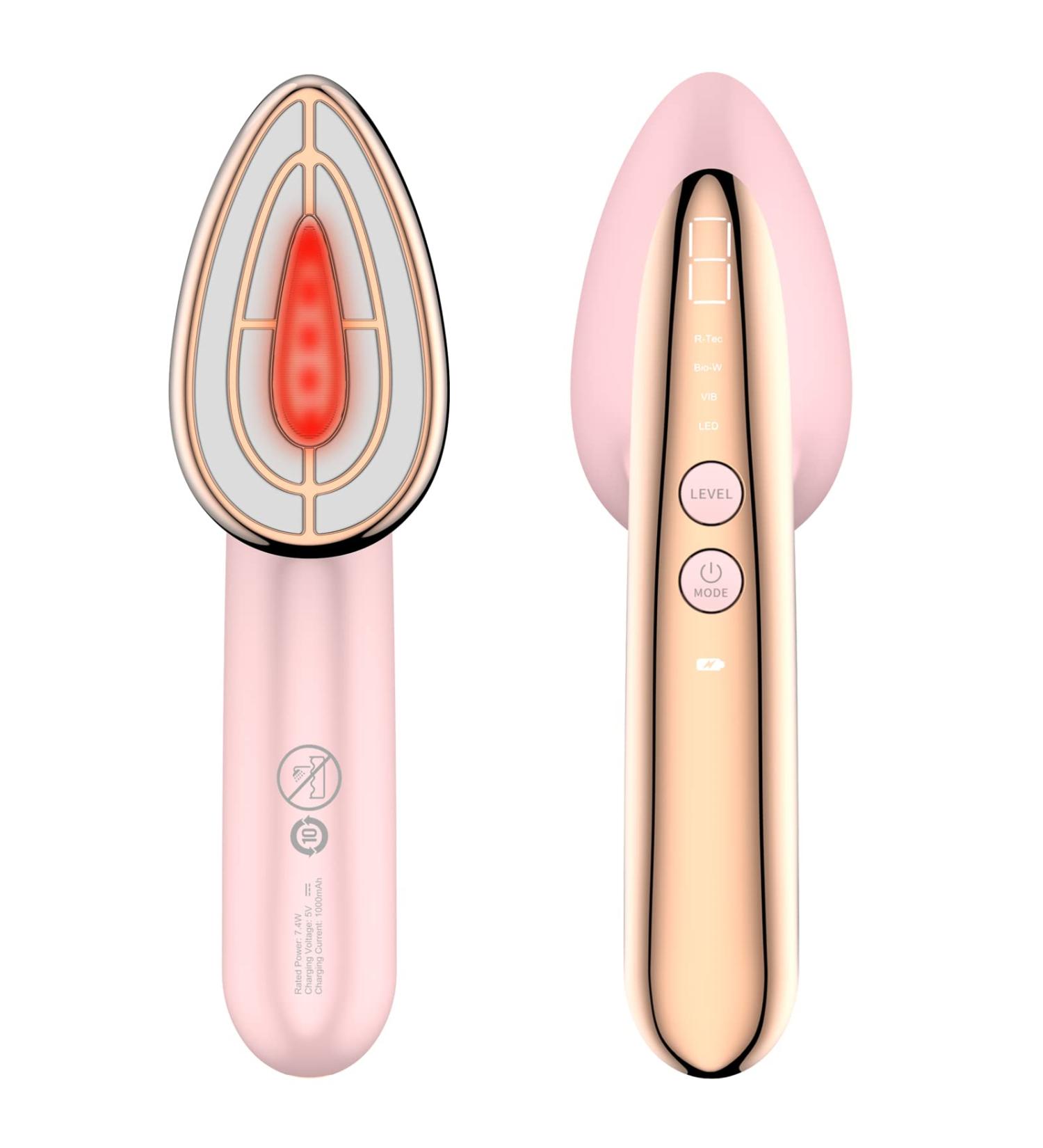 4-in-1 Facial Skin Tightening Massager for Firming & Rejuvenation - Ideal Gift for Mom (Pink) - Buy Online on SooperMarket.com