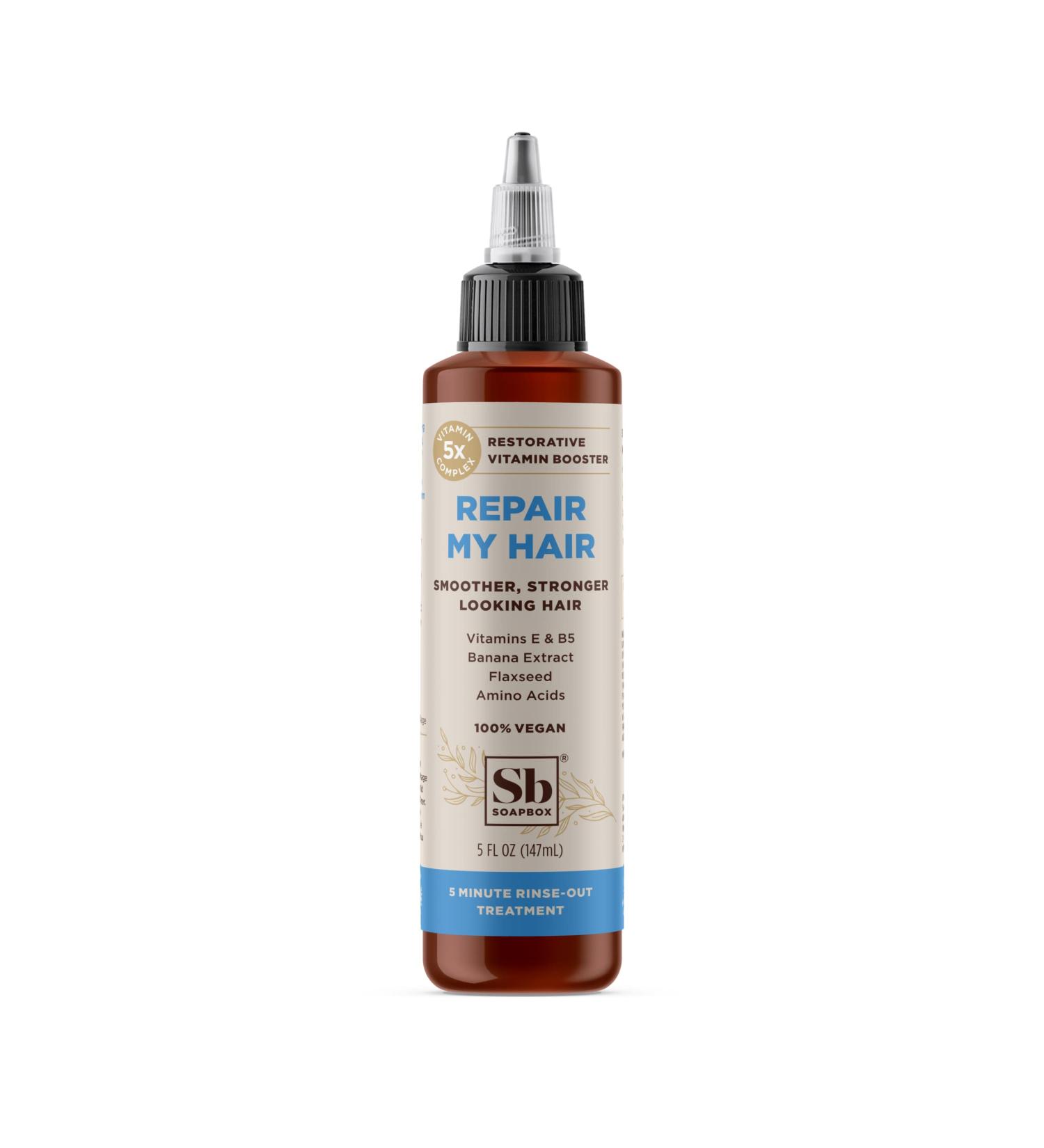 Repair My Hair Treatment with Vitamin E & B5 | Banana Extract | Flaxseed & Amino Acids - 5oz | Vegan, Paraben & Cruelty Free - Buy Online on SooperMarket.com
