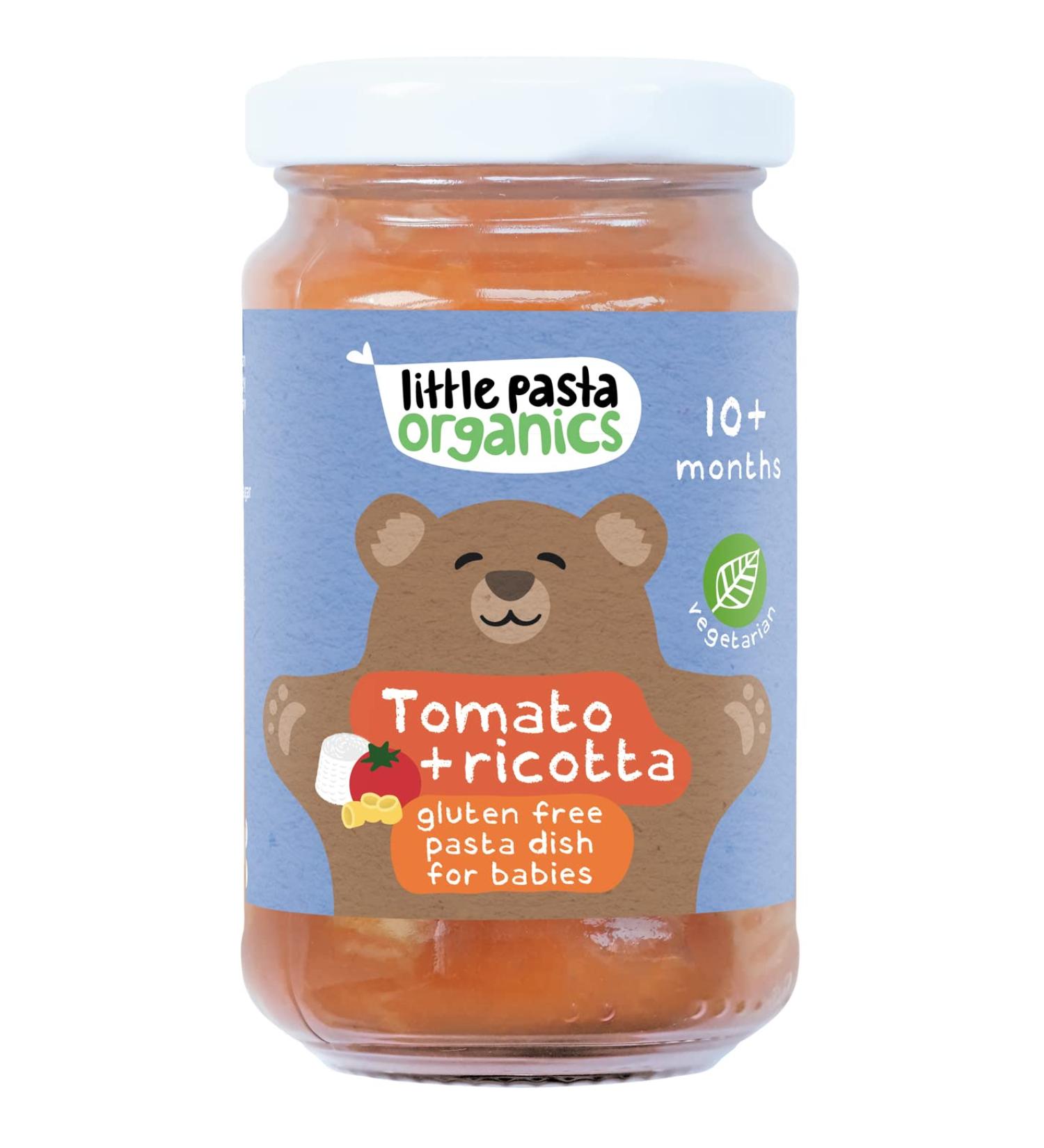 Little Pasta Organics Tomato & Ricotta Baby Food 180g | Gluten Free Pasta - Buy Online on SooperMarket.com