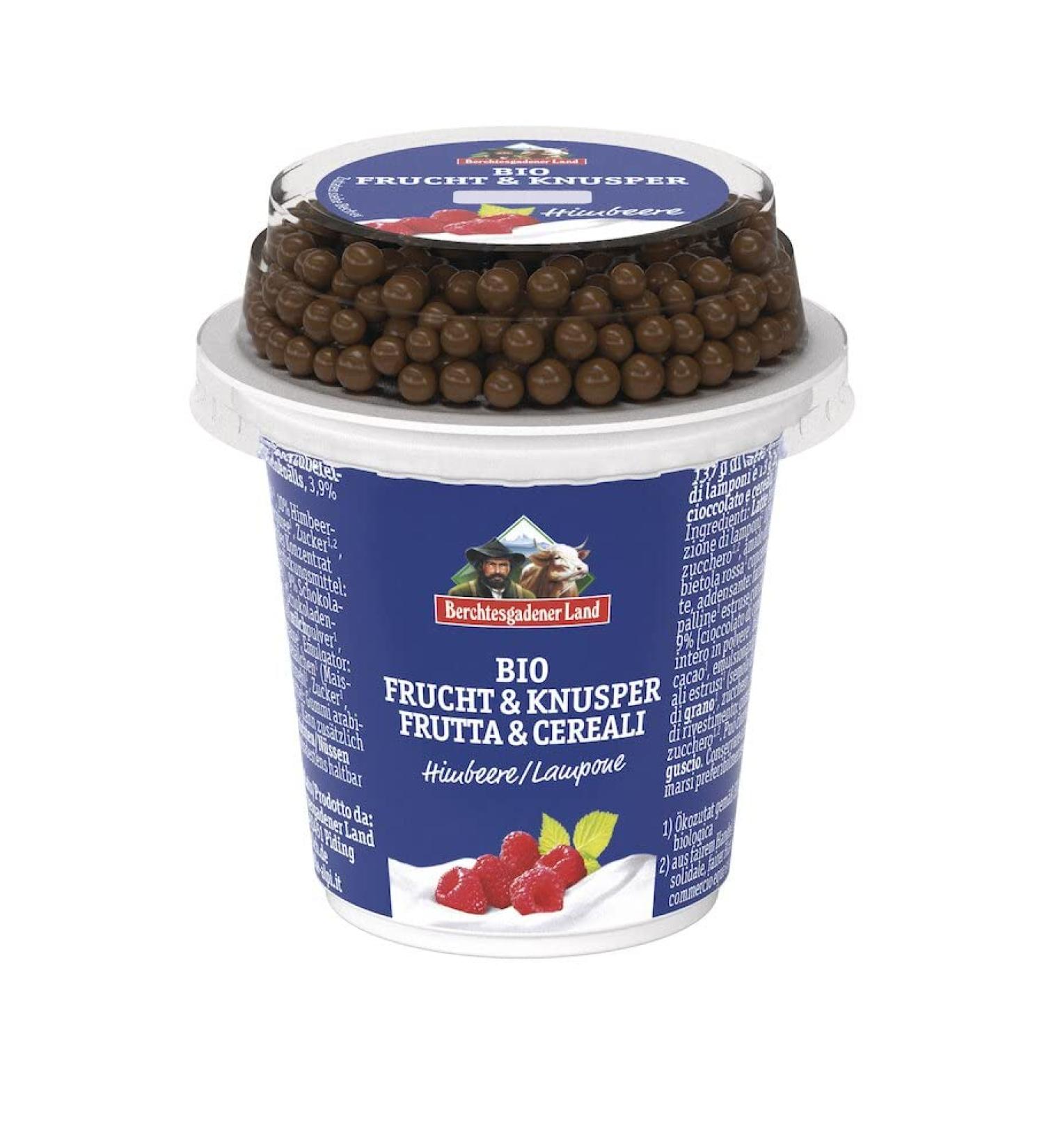 Berchtesgadener Land BGL Organic Fruit & Crispy Raspberry min. 3.9% fat (6 x 150 gr) 150 g (pack of 6)