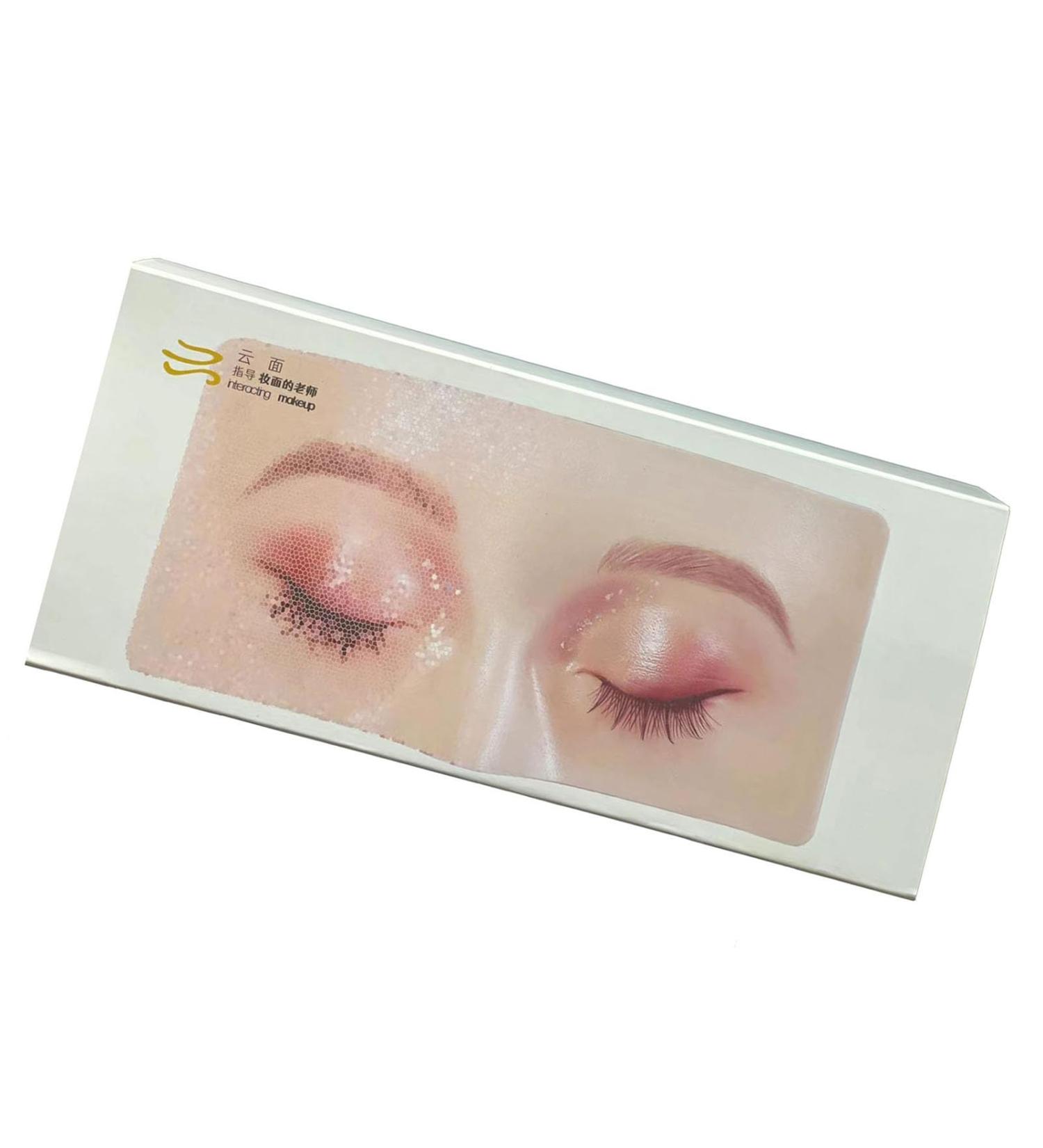 3D Makeup Practice Face Board Makeup Artist Board Reusable Silicone Full Face Practice Eyelash Eye Shadow for Beginners Girl's Gift - Buy Online on SooperMarket.com