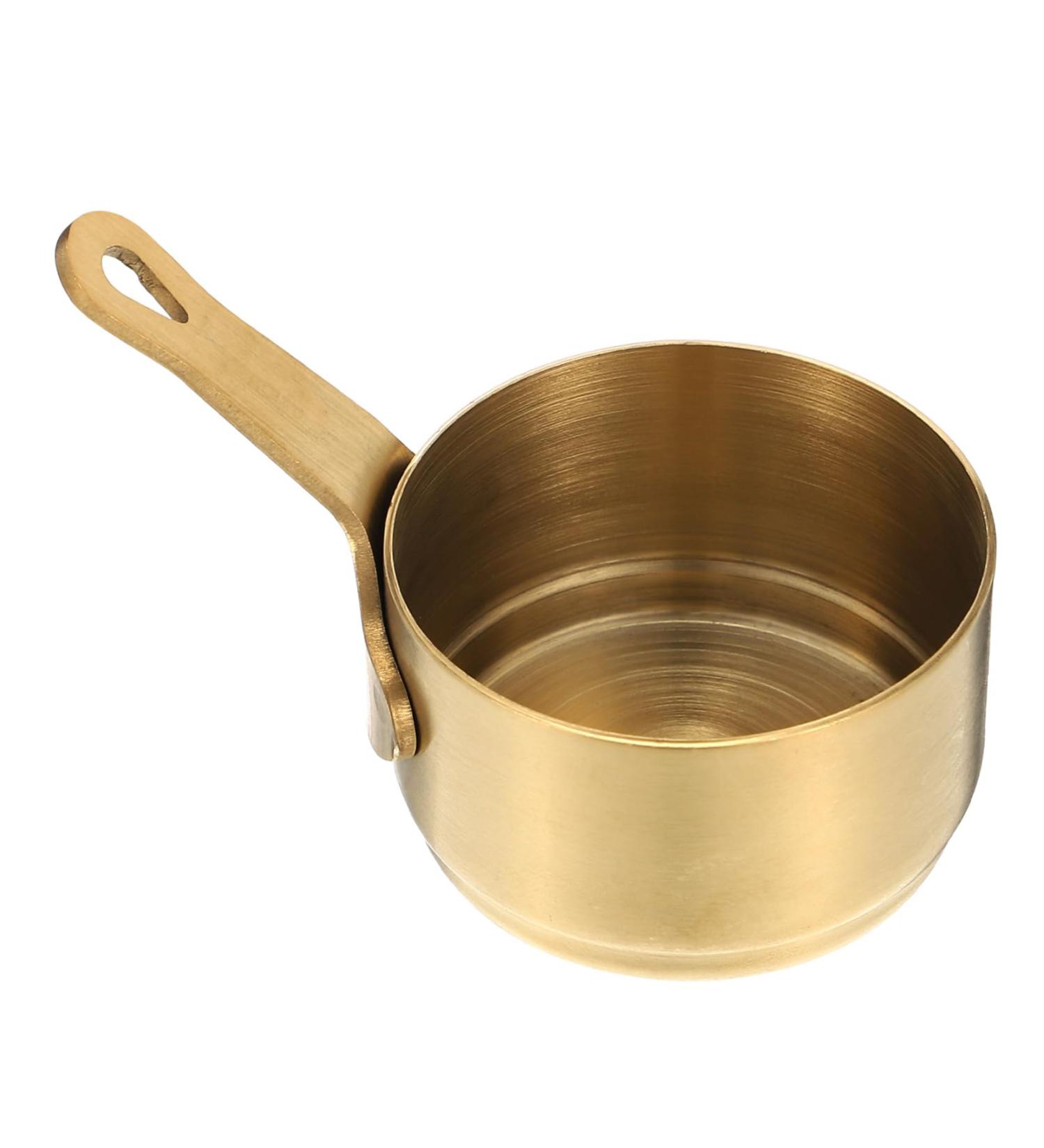 Zerodeko Metal Bowls 2pcs Sauce Milk Cup 304 Stainless Steel Sauce Plate Household Milk Warmer Pot 8.5X5.3X3.2CMx2pcs Goldenx2pcs - Buy Online on SooperMarket.com