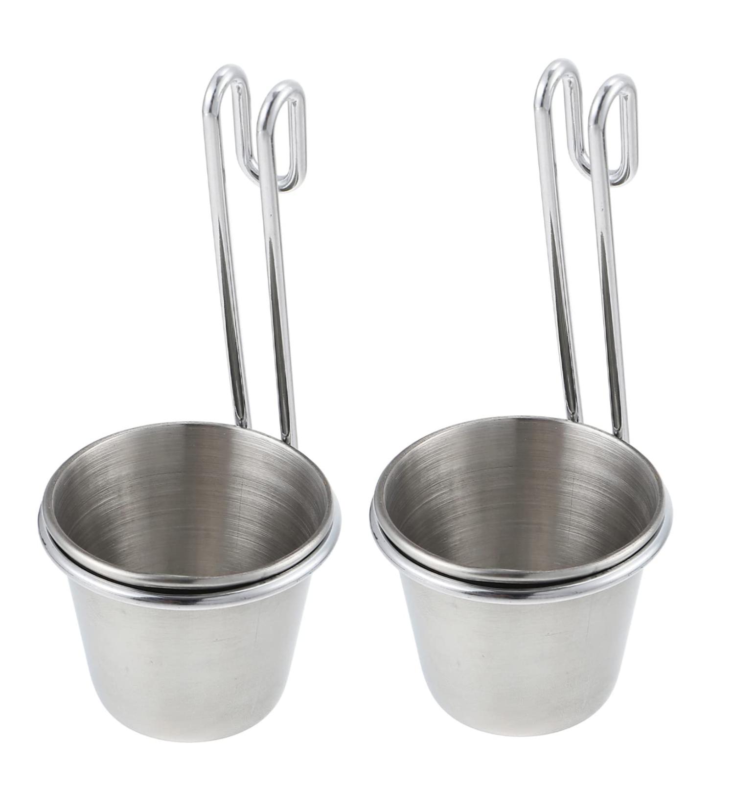 PRETYZOOM 2 Pcs Sauce Cup Appetizer Plates Sauce Dishes Mini Side Dishes Individual Saucers Bowl Bbq Sauce Bowls Prep Bowl Mini Measuring Cup Dipping Stainless Steel American Style - Buy Online on SooperMarket.com