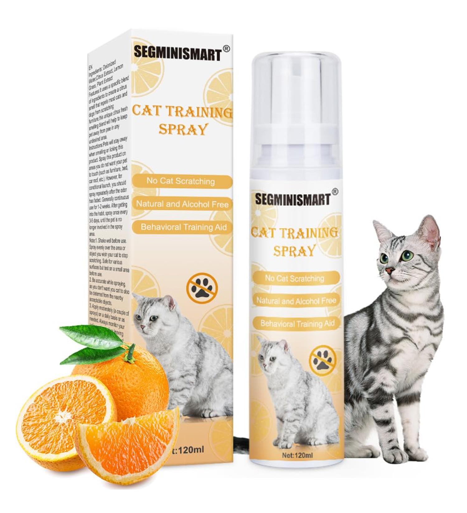 Segminismart Cat Defense Spray - Scratch-Resistant Anti-Scratch Protection for Cats & Dogs Furniture Guard 120ml - Buy Online on SooperMarket.com