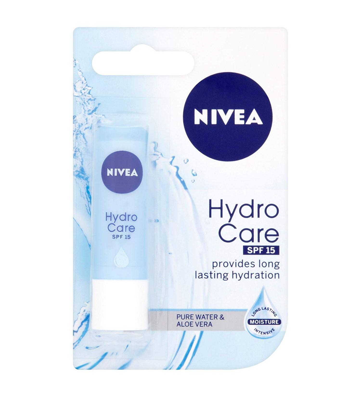 NIVEA Hydro Care Pure Water & Aloe Vera Lip Balm 12-Pack 4.8g - Hydrating Lip Care - Buy Online on SooperMarket.com